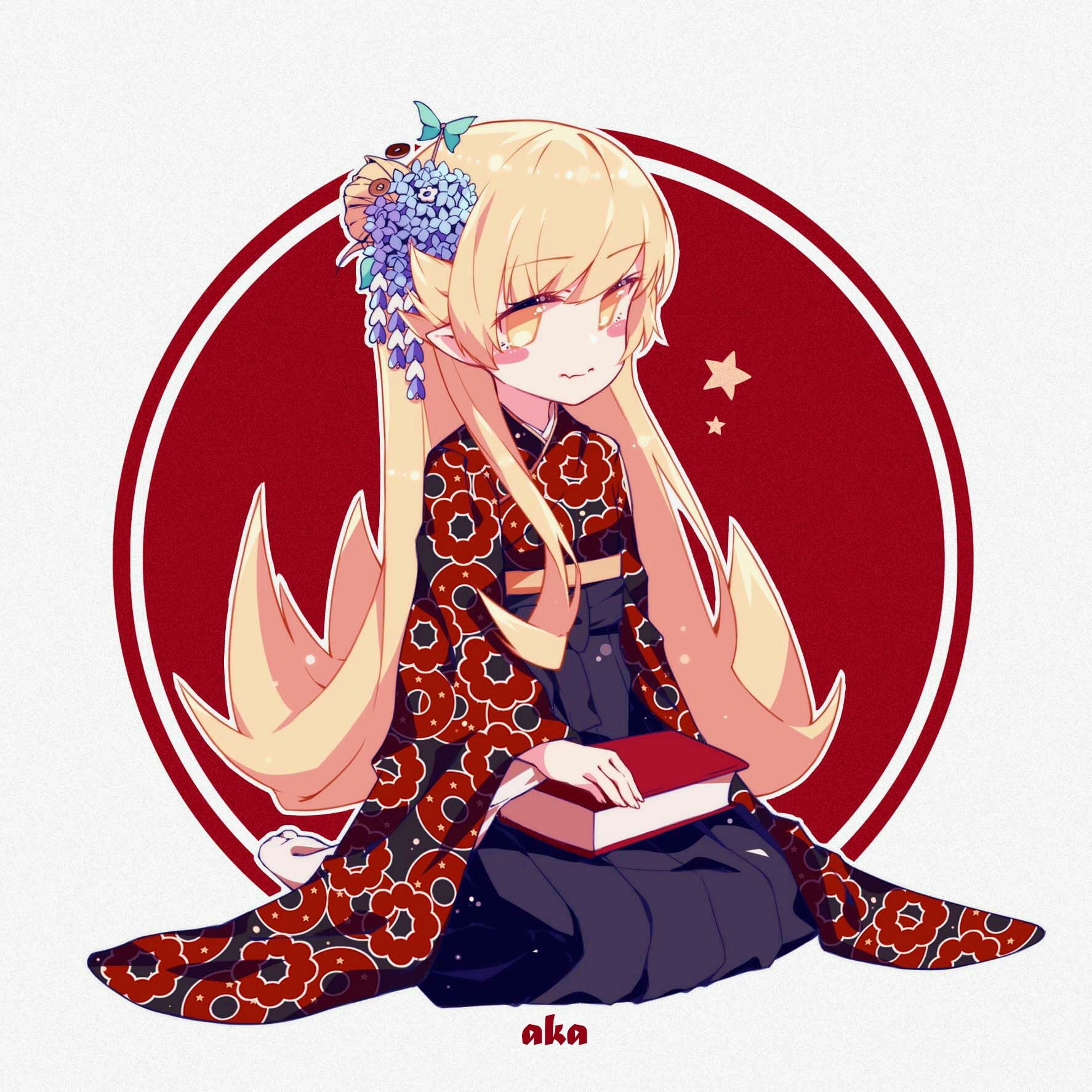 anime, anime girls, Monogatari Series, Oshino Shinobu, HD Wallpaper