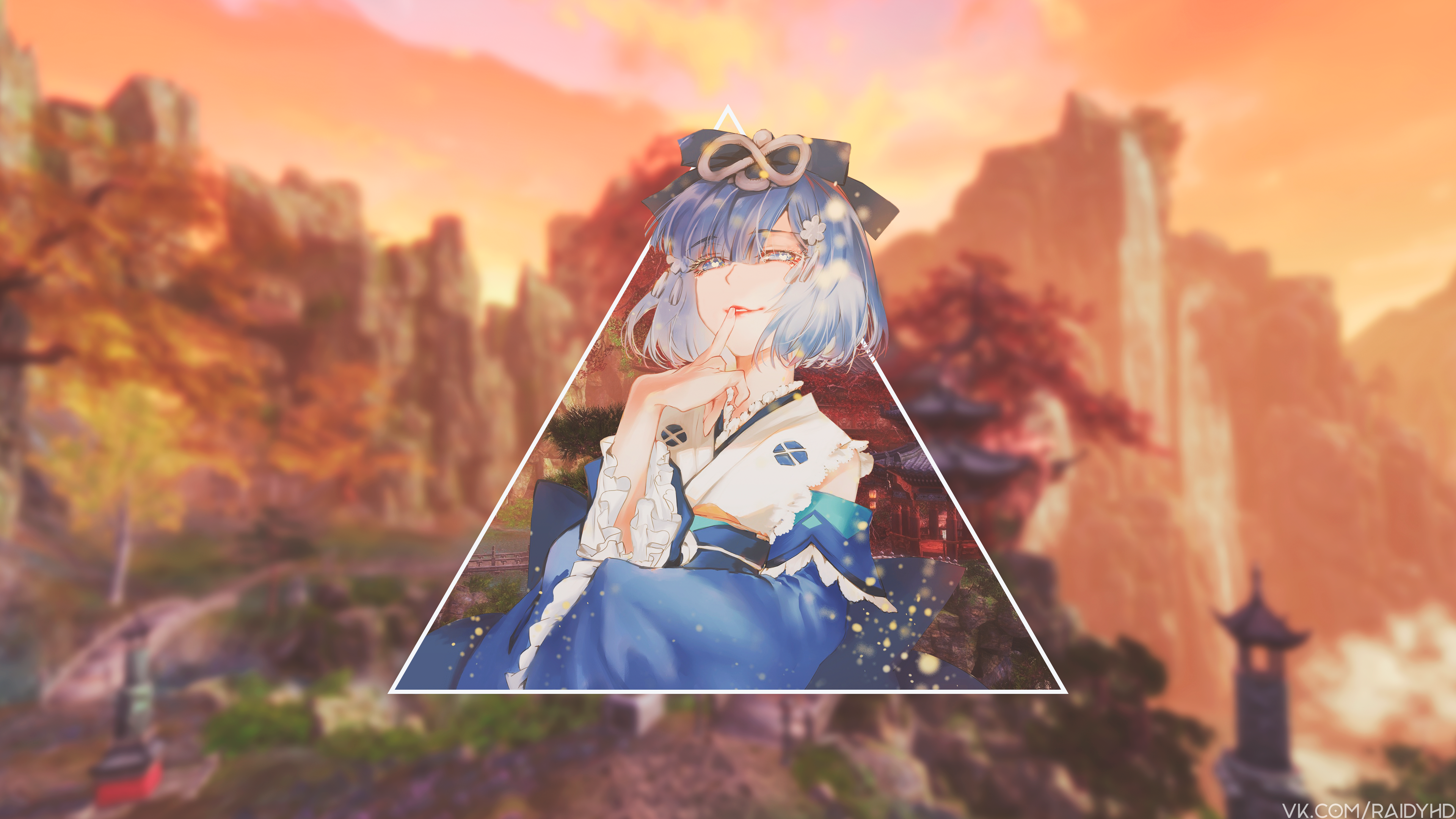 anime, anime girls, picture-in-picture, HD Wallpaper
