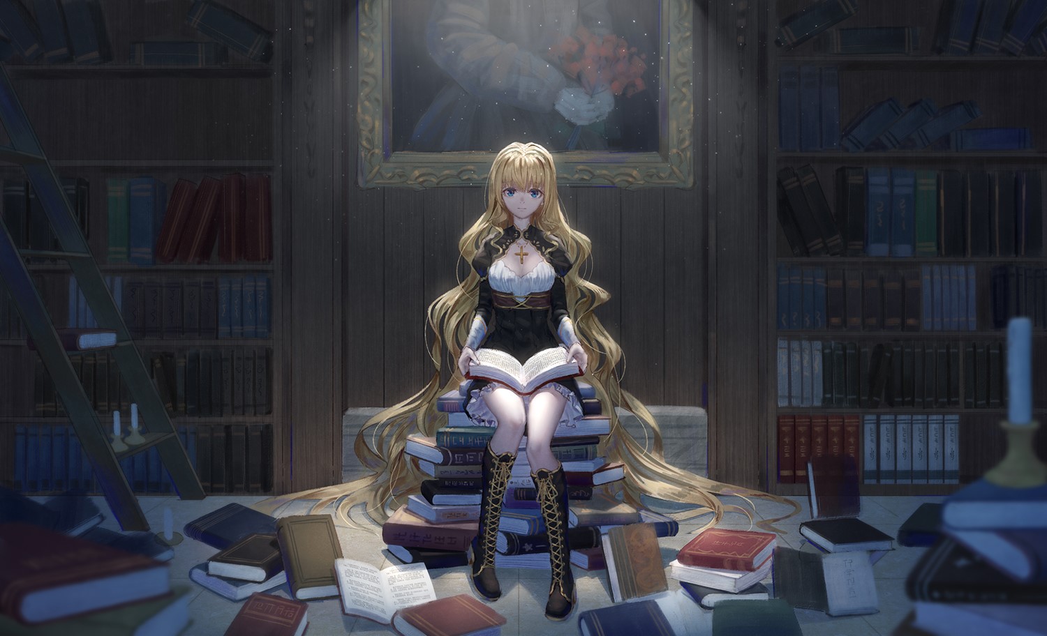 anime girls, anime, original characters, HD Wallpaper