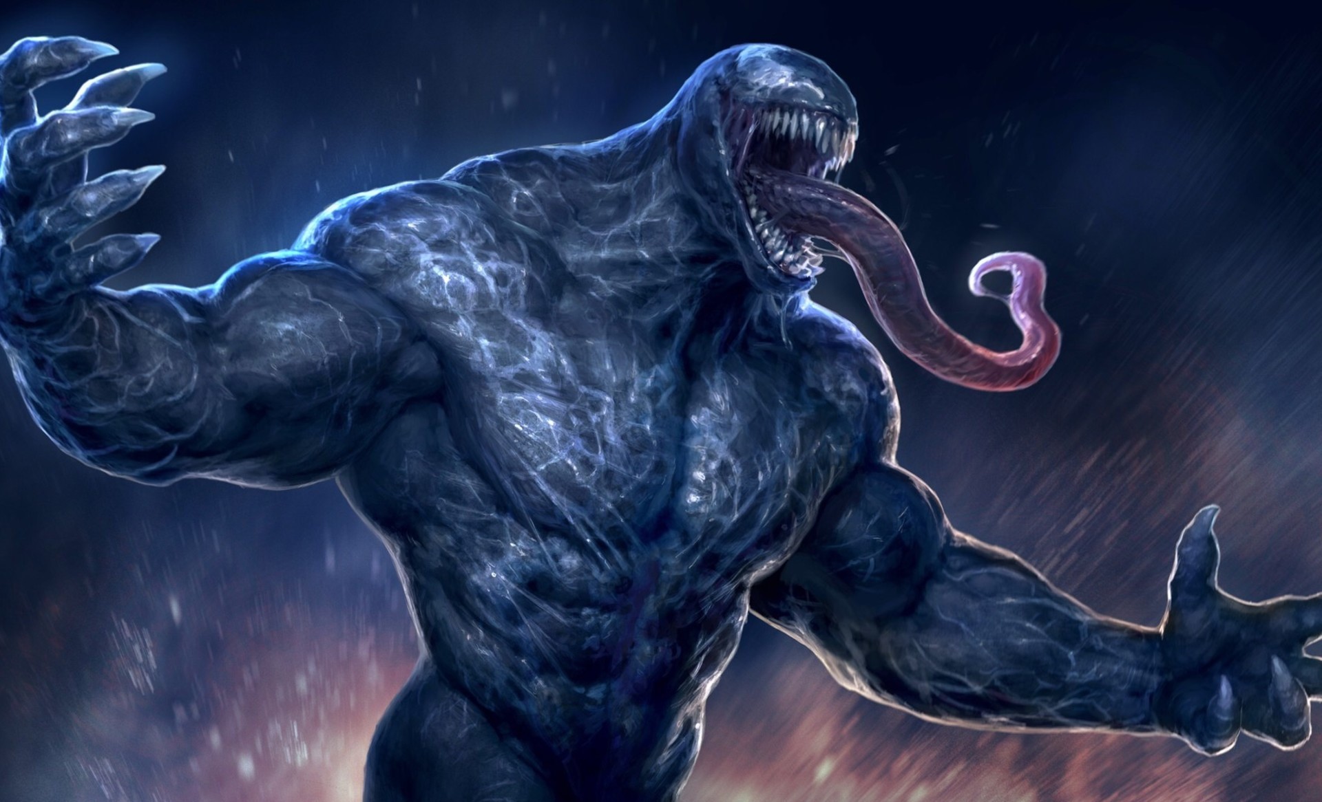 Venom, artwork, creature, HD Wallpaper