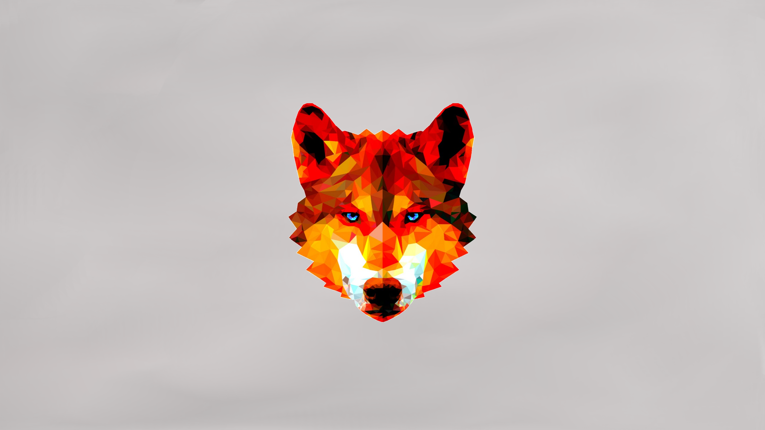 wolf, animal ears, animals, simple background, HD Wallpaper