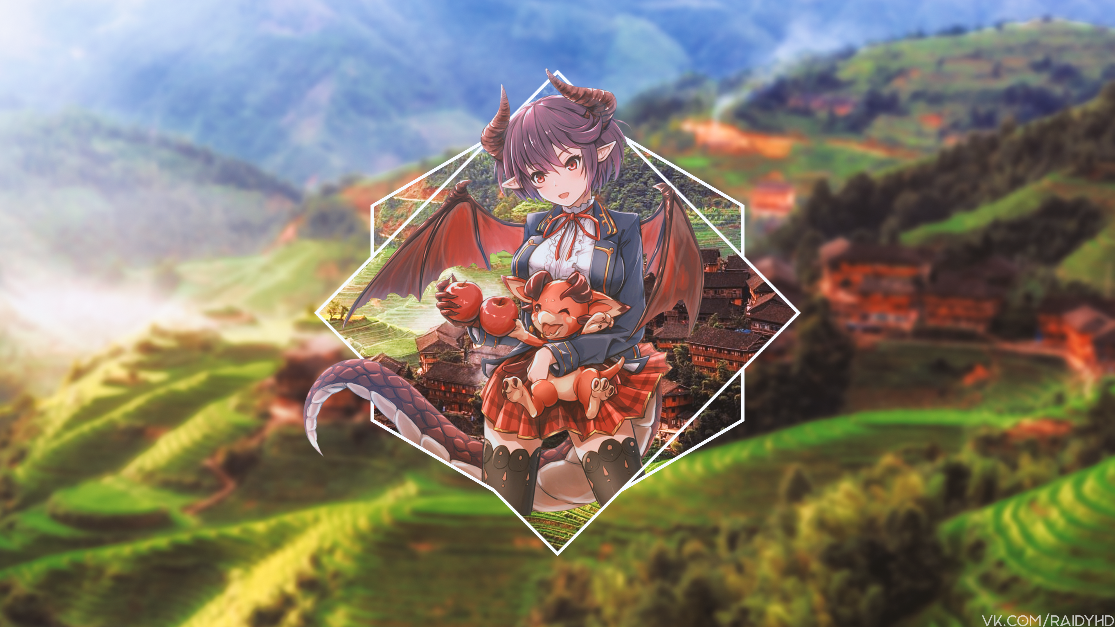anime, anime girls, picture-in-picture, Granblue Fantasy, HD Wallpaper