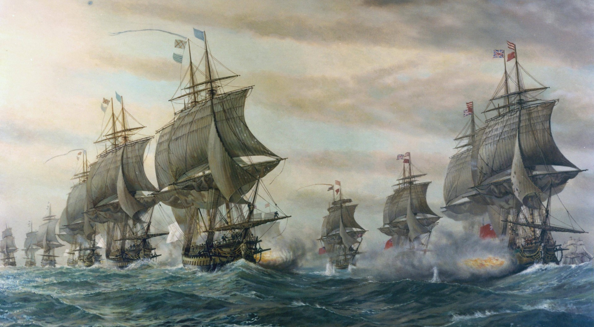 military, ship, artwork, history, sailing ship, battle, sea, HD Wallpaper