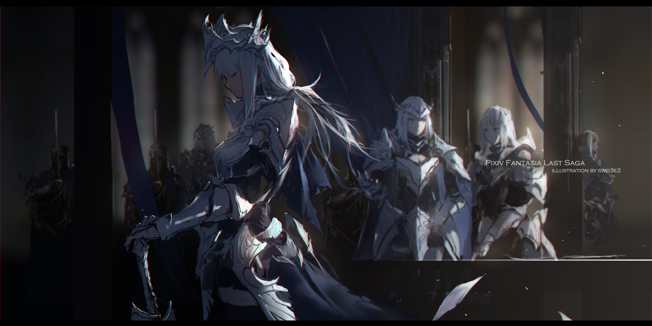 anime girls, anime, Pixiv Fantasia, fantasy art, swd3e2, HD Wallpaper