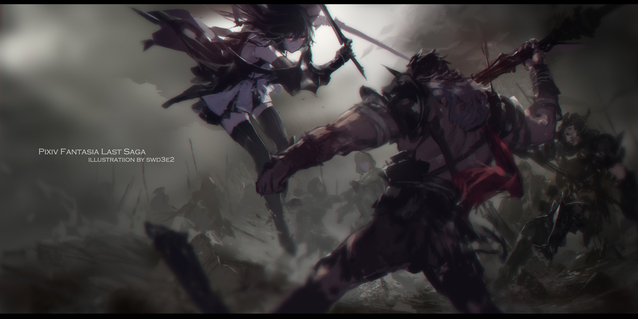anime girls, anime, Pixiv Fantasia, fantasy girl, fantasy art, swd3e2, HD Wallpaper
