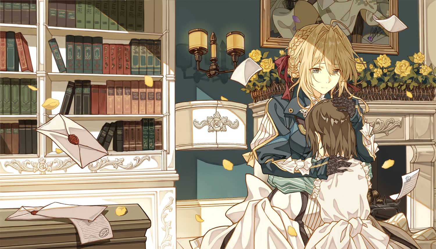 anime, anime girls, blonde, Violet Evergarden, HD Wallpaper