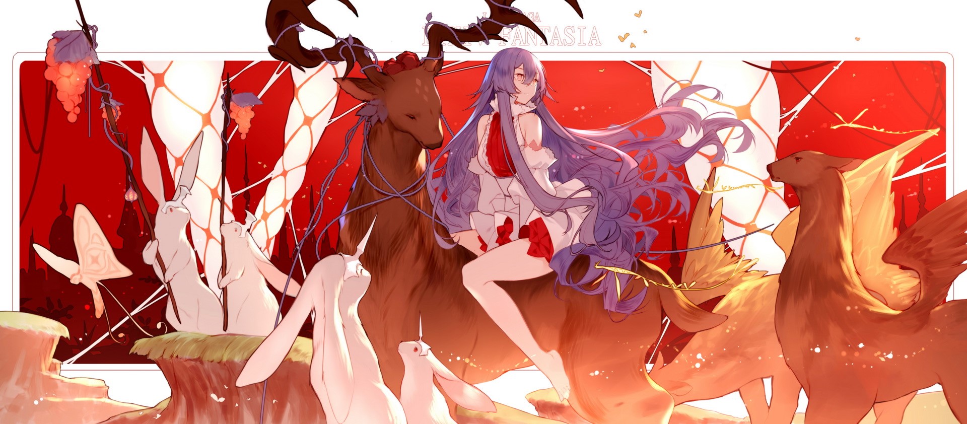 anime girls, anime, original characters, Pixiv Fantasia, HD Wallpaper