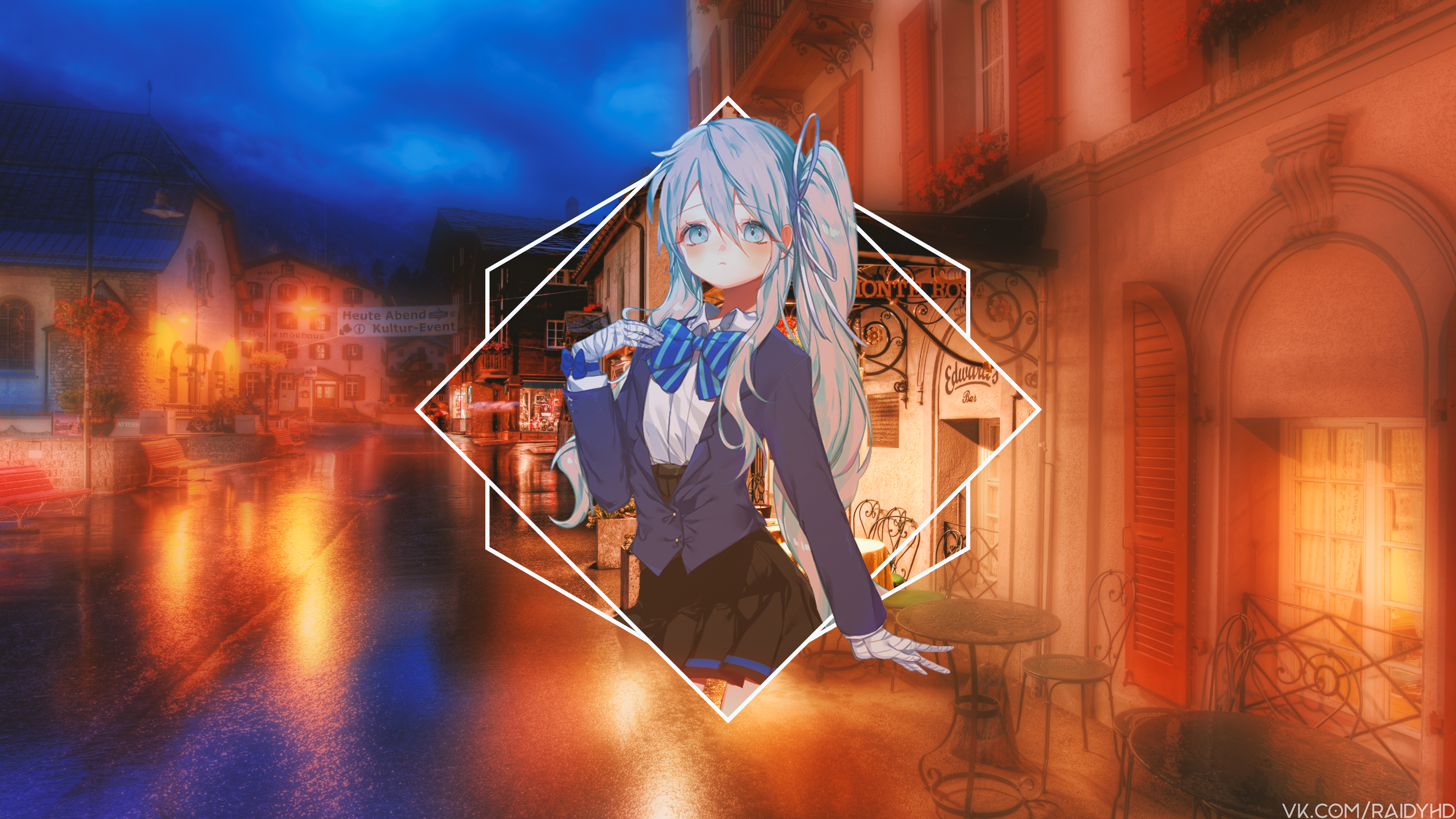 anime girls, anime, picture-in-picture, HD Wallpaper