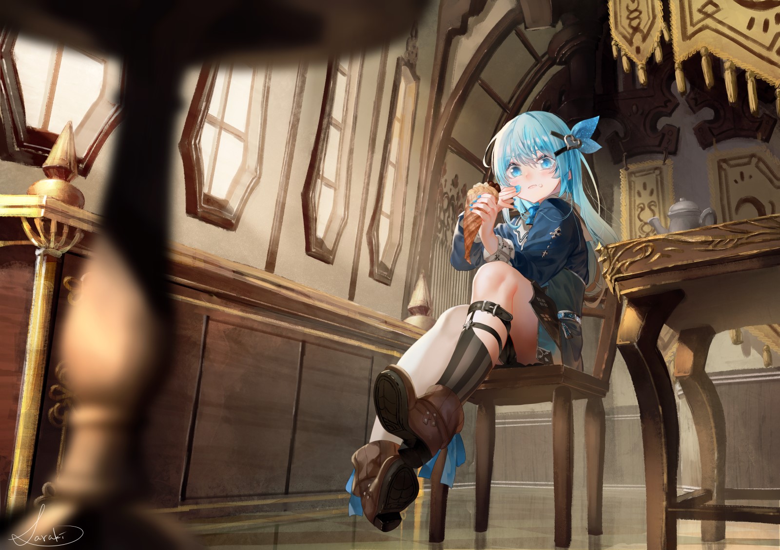 anime girls, anime, original characters, Saraki, HD Wallpaper