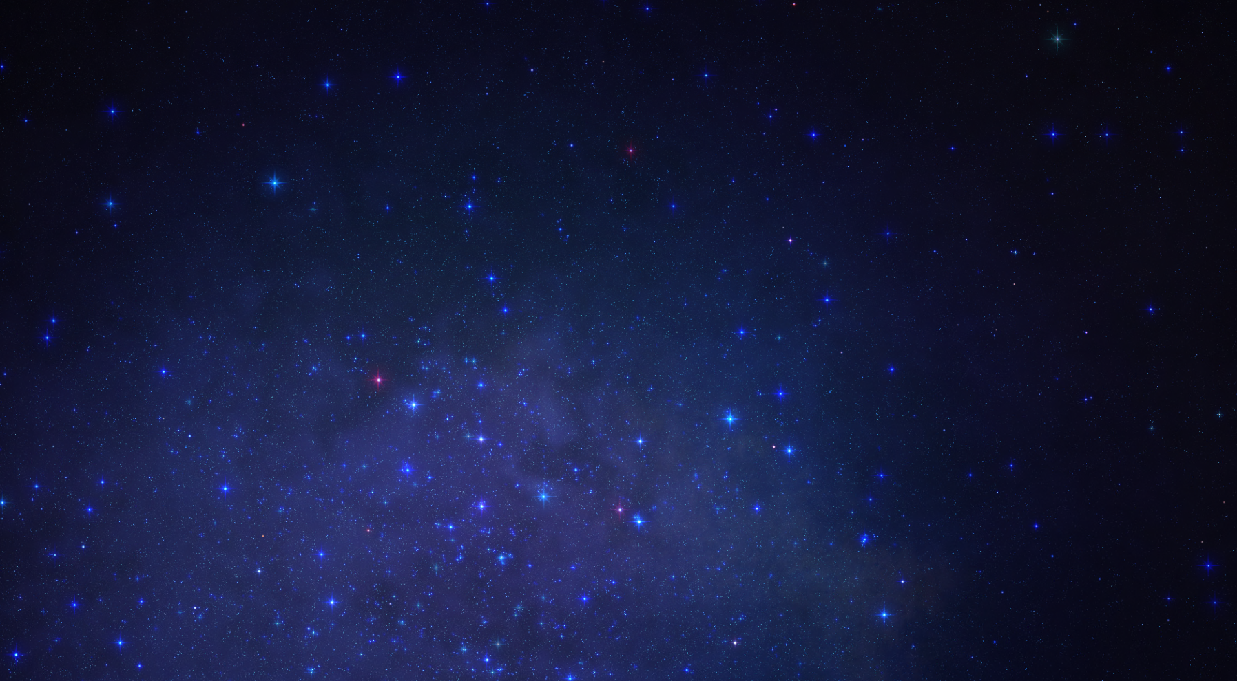 effects, flares, stars, blue background, space, HD Wallpaper