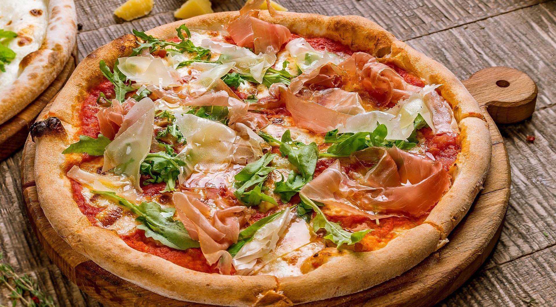 food, pizza, cutting board, HD Wallpaper