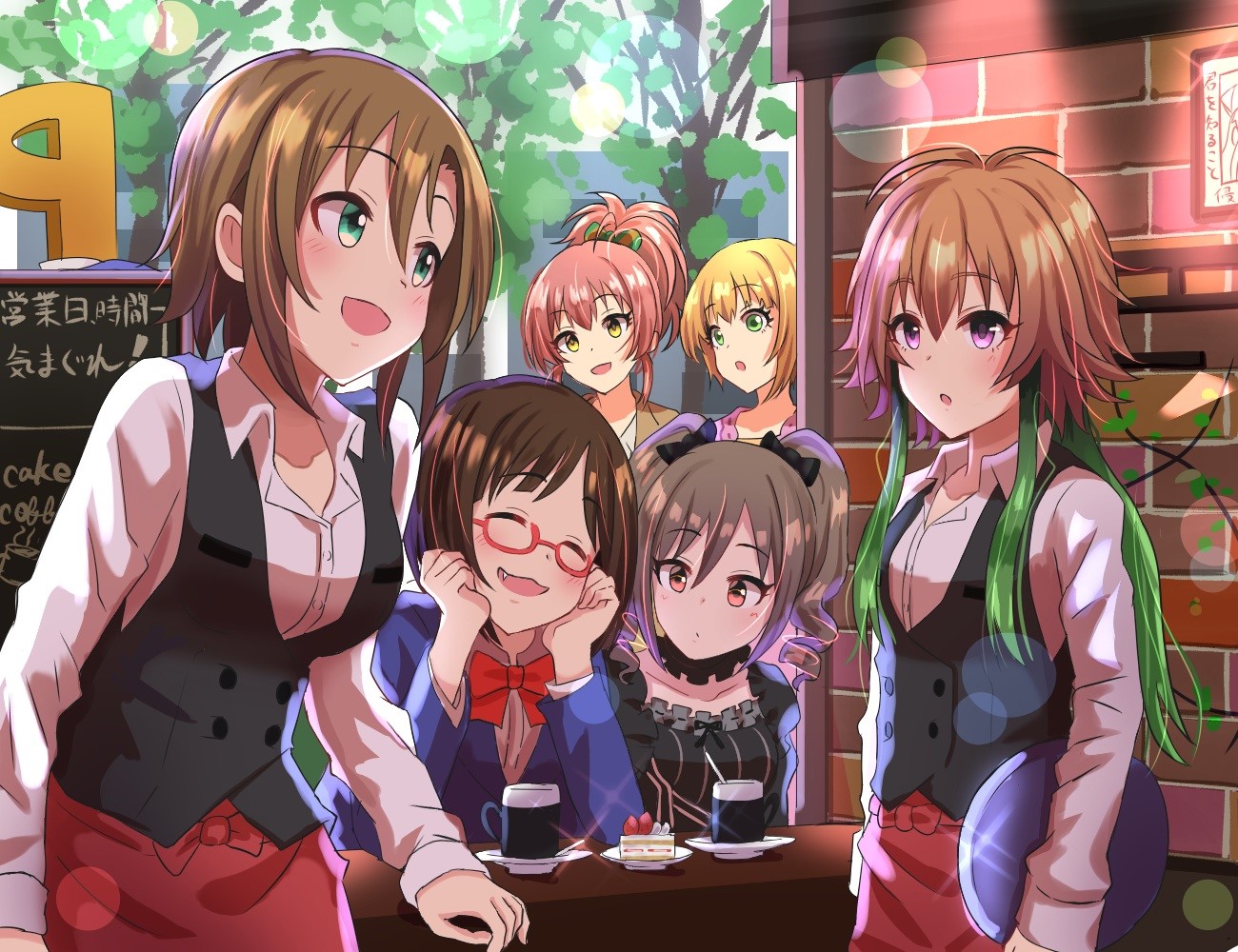 anime girls, anime, THE, Asuka Ninomiya, Tada Riina, Maekawa Miku, Kanzaki Ranko, HD Wallpaper