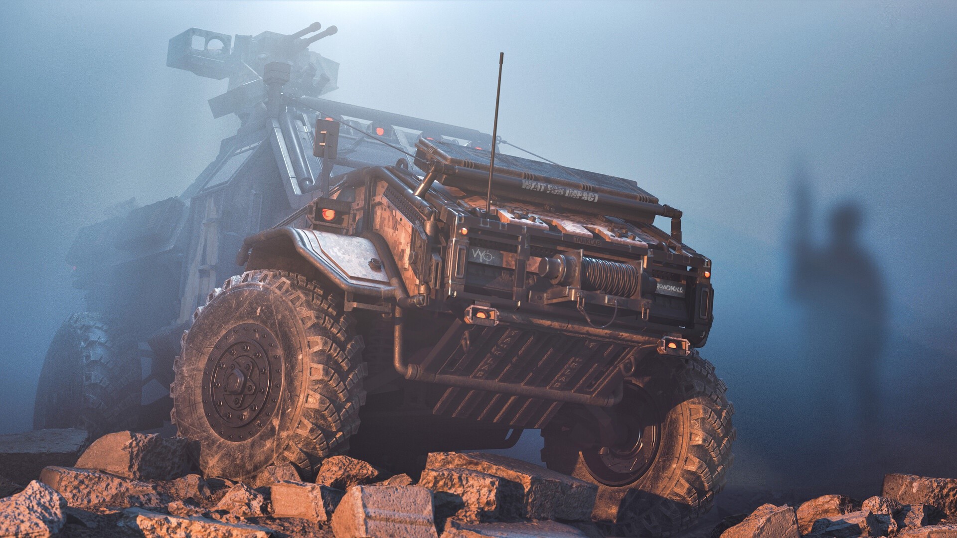 render, CGI, vehicle, digital art, low-angle, HD Wallpaper