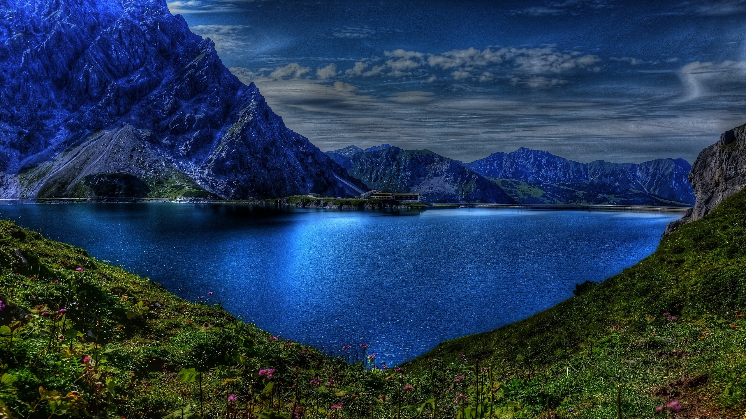 landscape, lake, mountains, HD Wallpaper