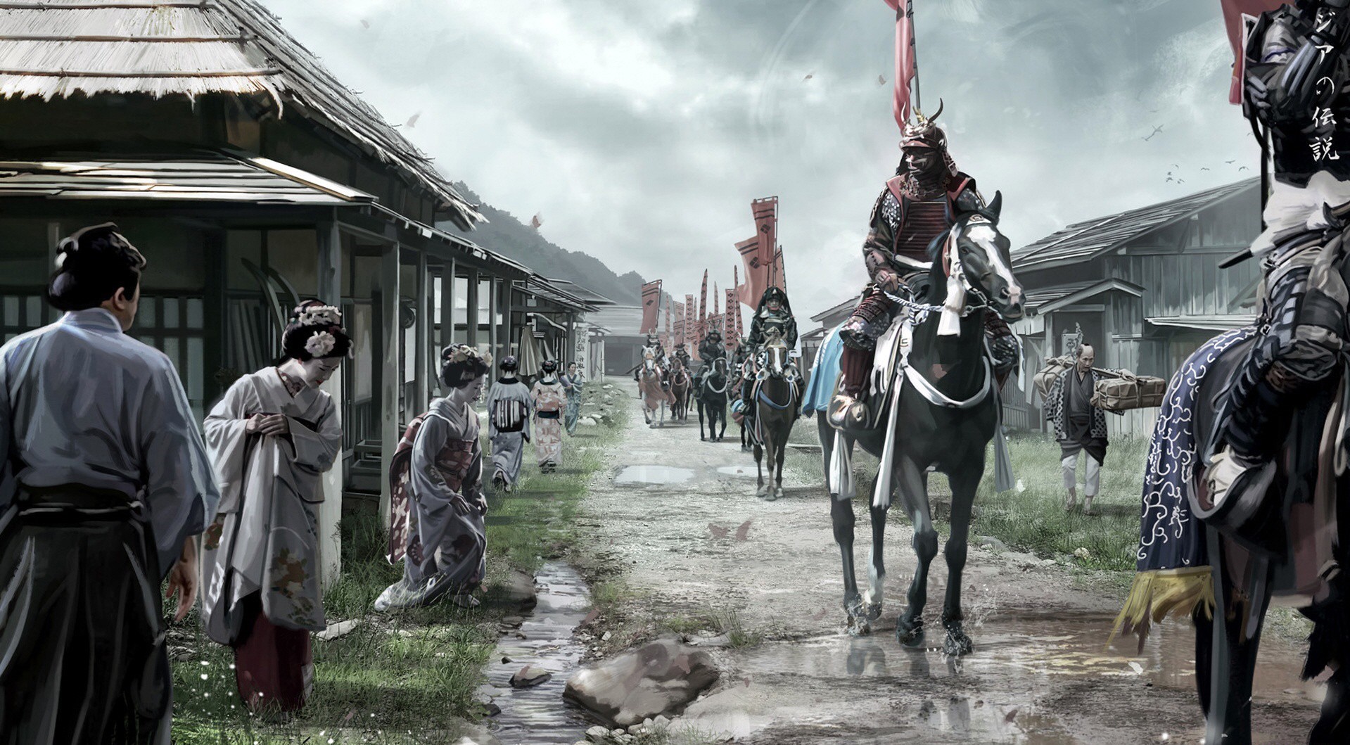 Asia, Japan, artwork, HD Wallpaper