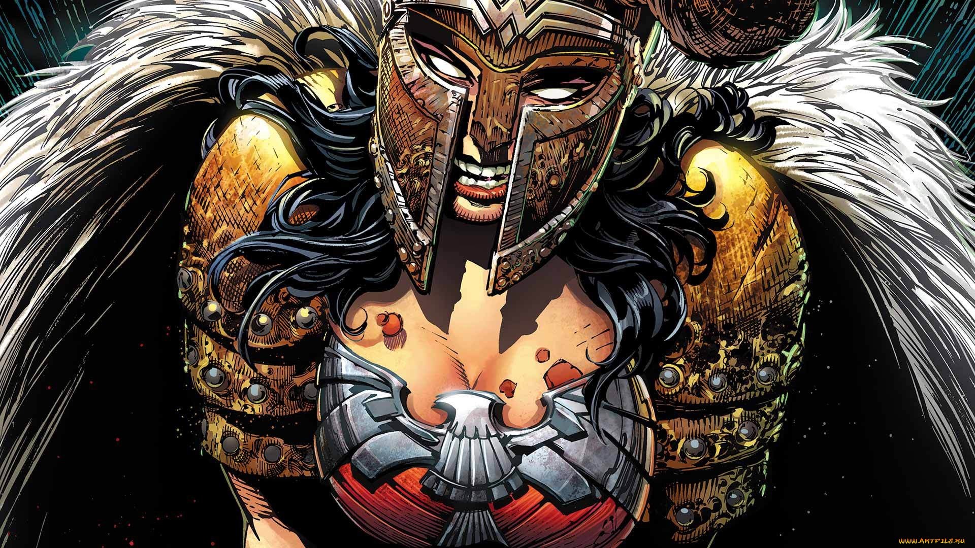 fantasy art, fantasy girl, artwork, Wonder Woman, HD Wallpaper