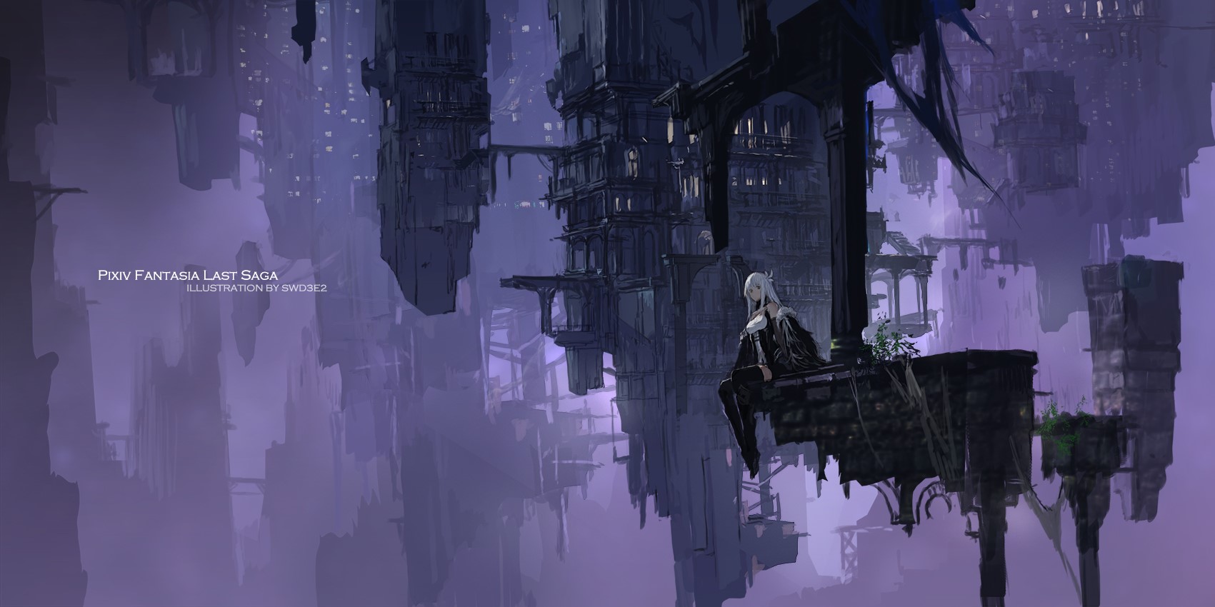 anime girls, anime, Pixiv Fantasia, swd3e2, fantasy girl, HD Wallpaper