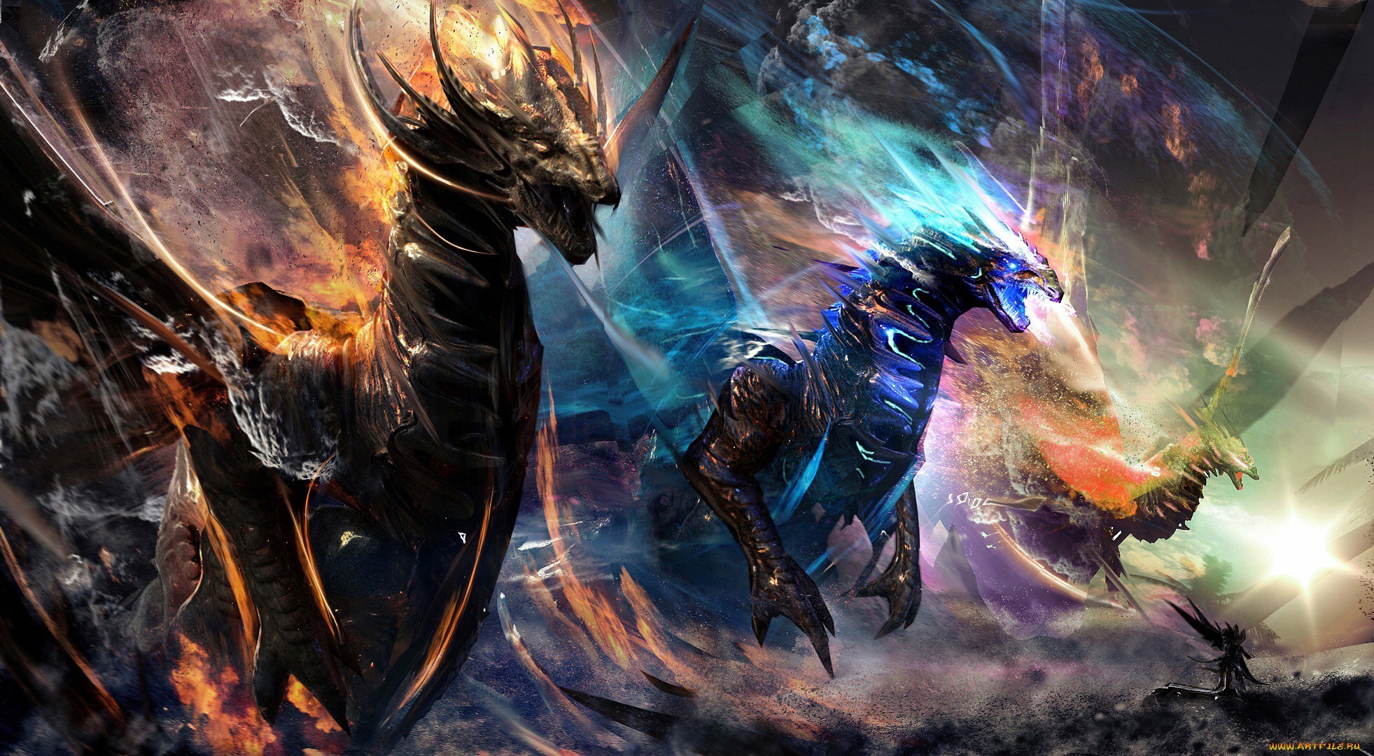 creature, dragon, fantasy art, HD Wallpaper