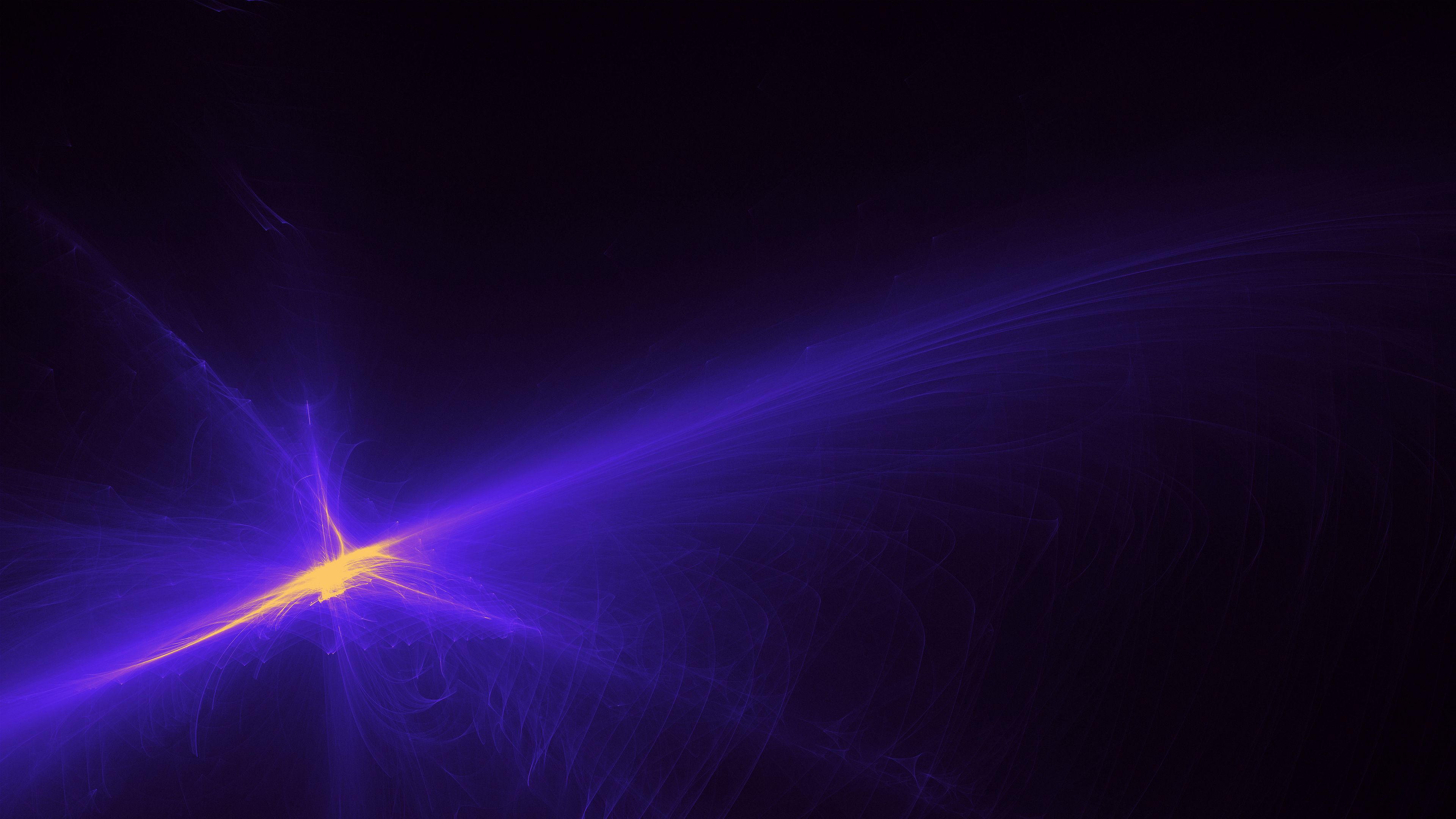 fractal, abstraction, rays, purple, 4k, HD Wallpaper