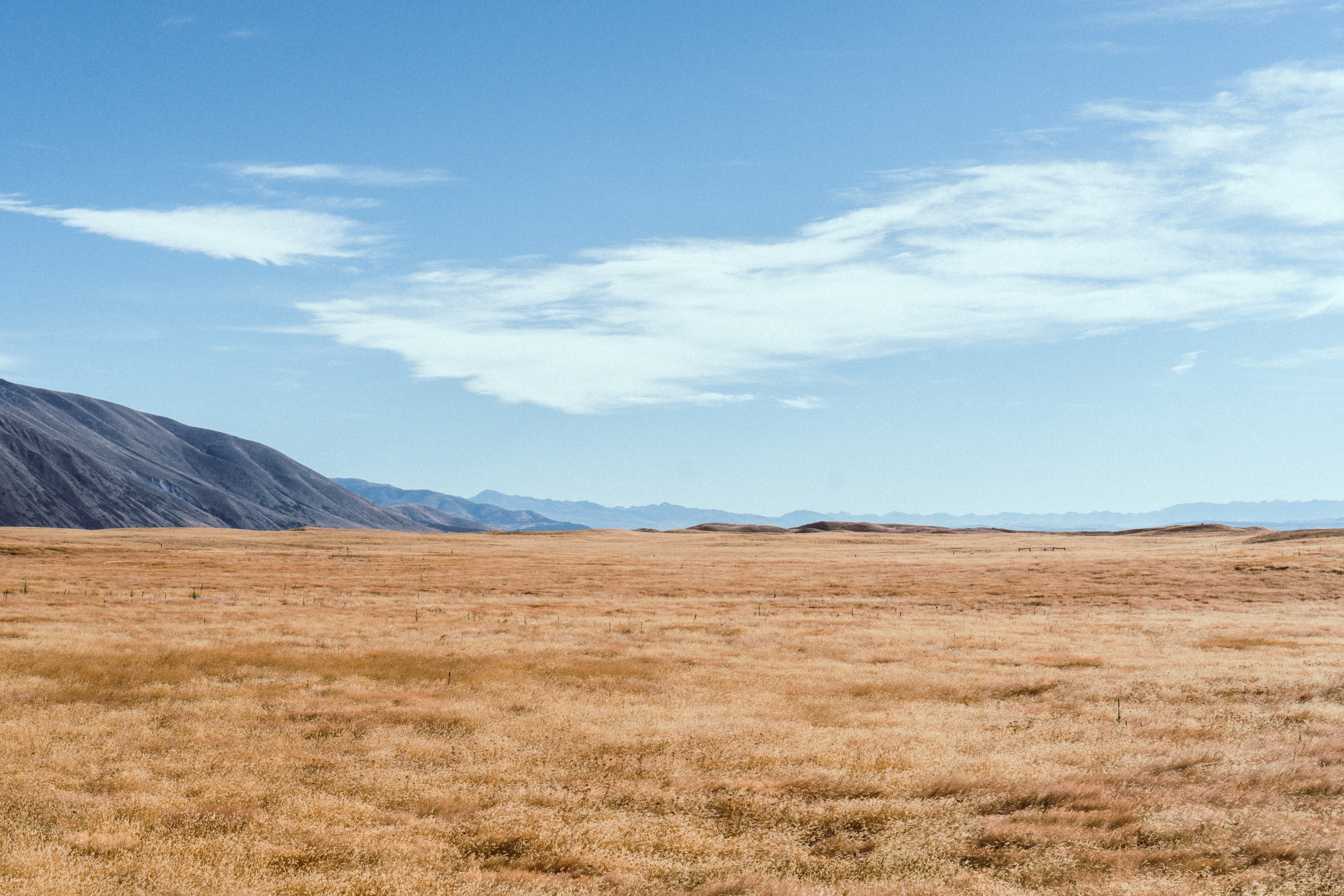 landscape, nature, New Zealand, mountains, field, HD Wallpaper