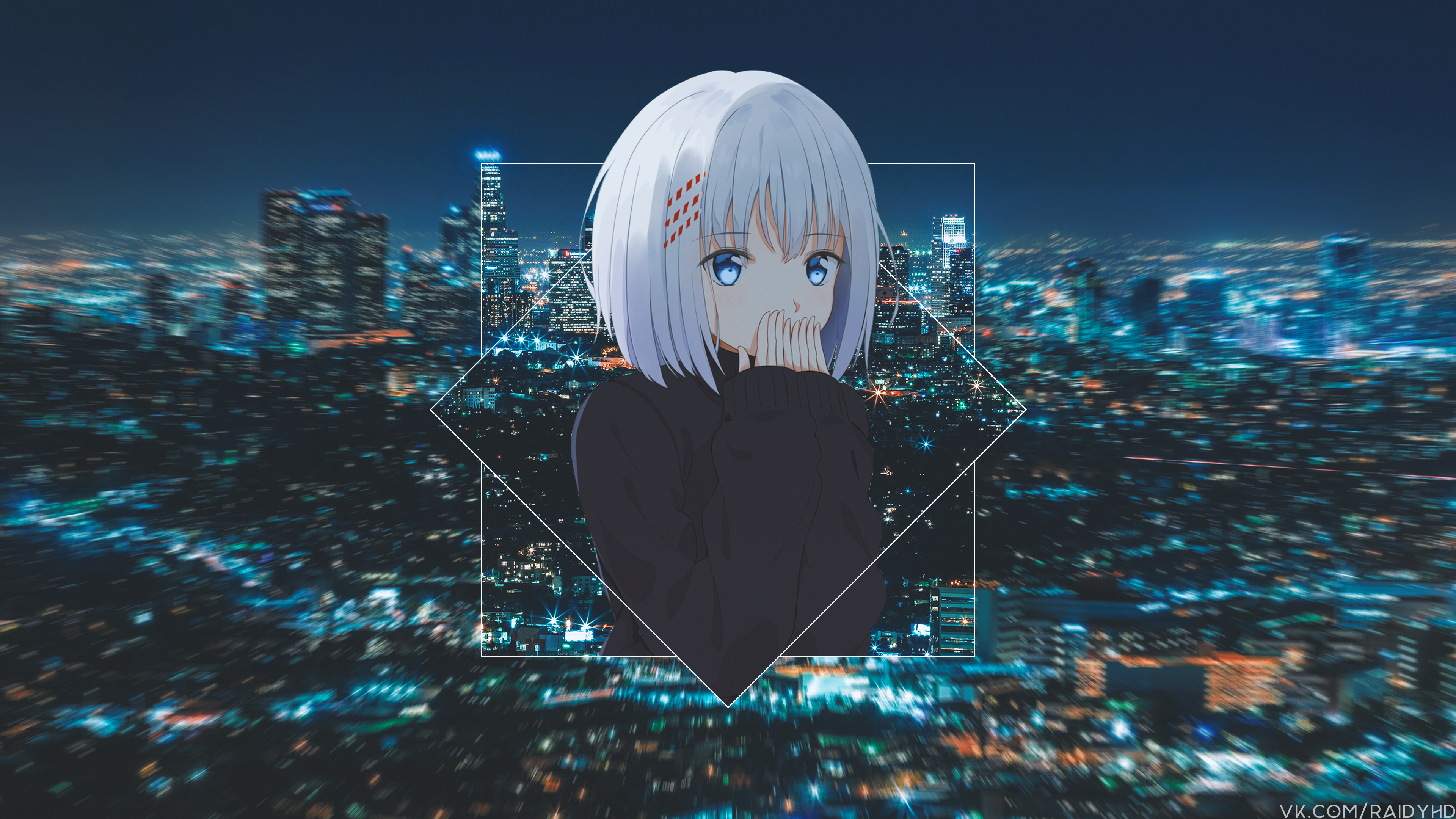Tobiichi Origami, anime girls, anime, picture-in-picture, HD Wallpaper