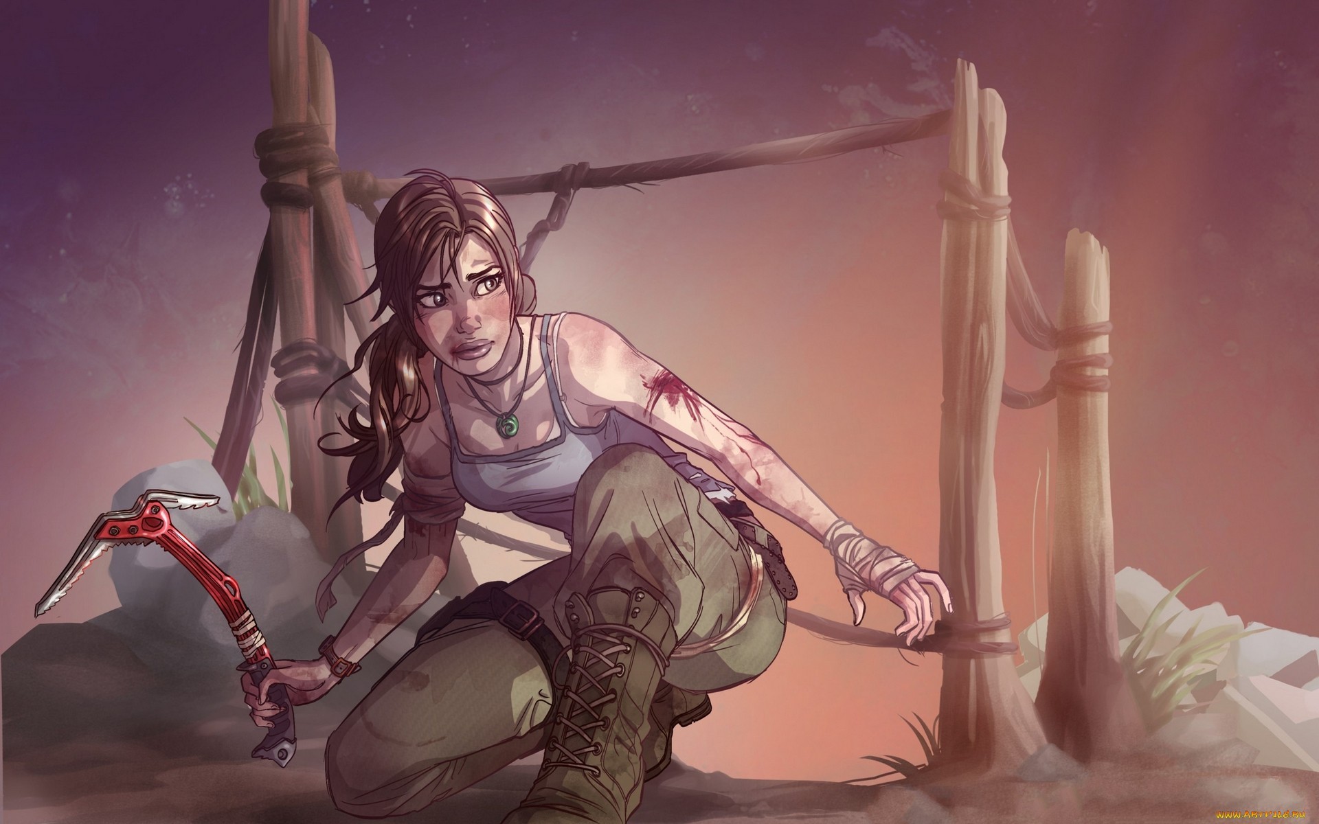 Video Game Heroes, fan art, video games, Lara Croft, Tomb Raider, HD Wallpaper