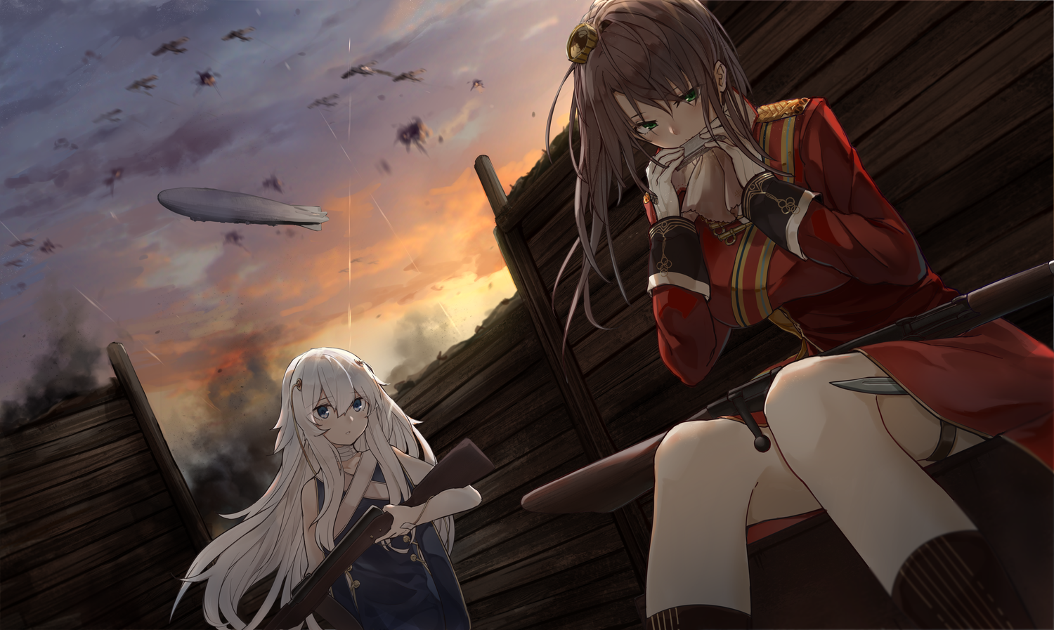 anime, anime girls, gun, Girls Frontline, HD Wallpaper
