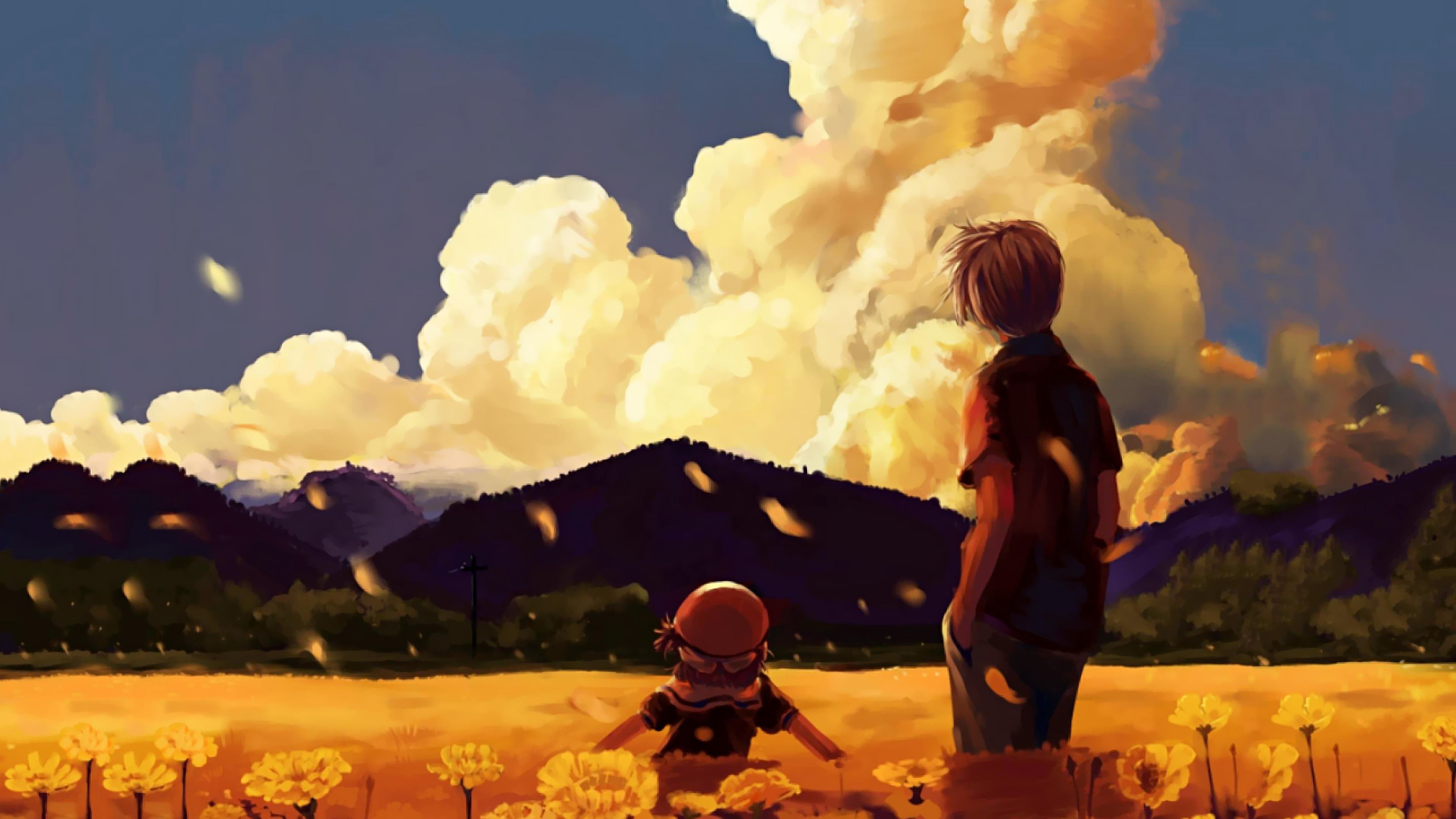 manga, artwork, Clannad, HD Wallpaper