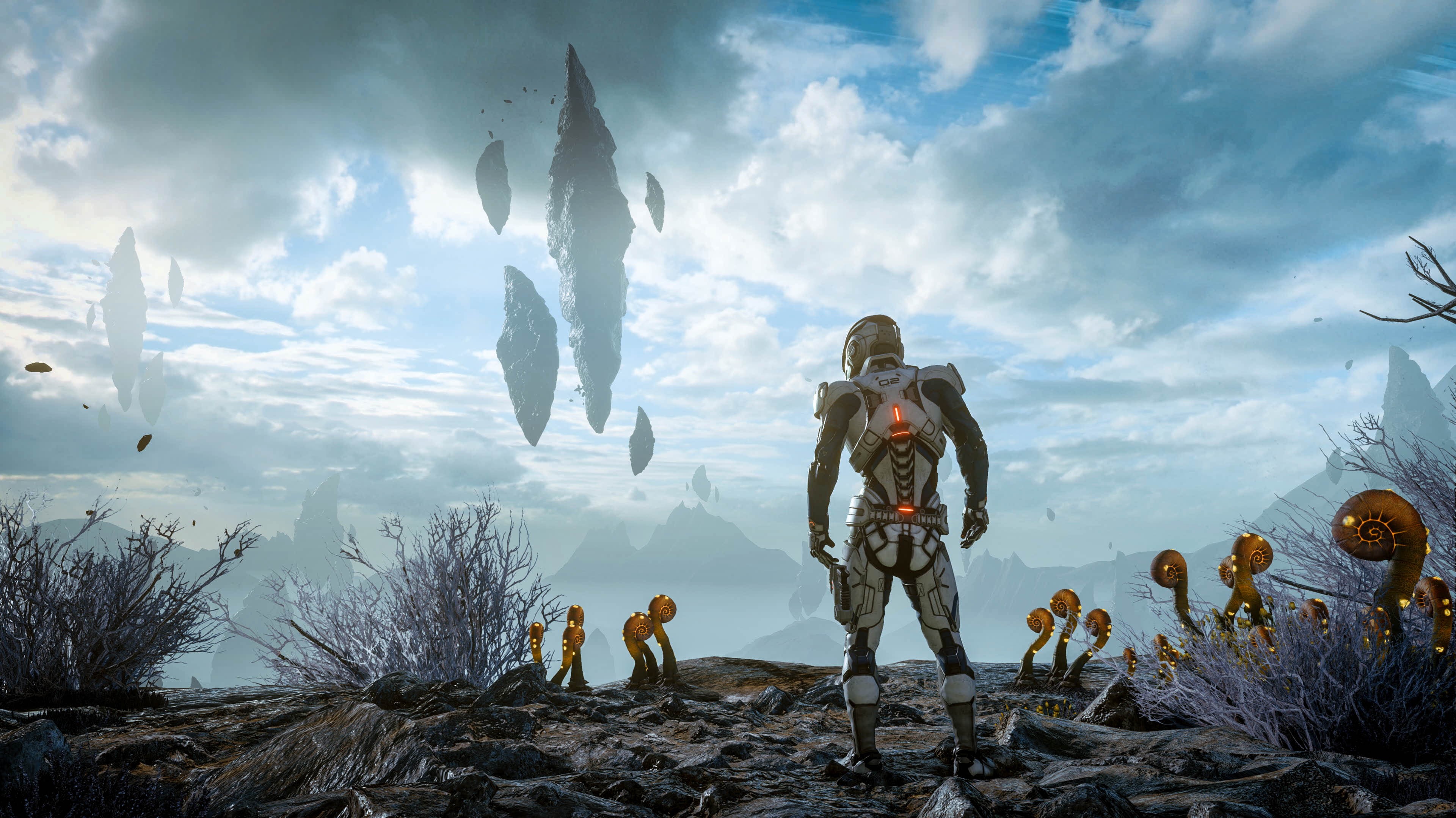 space, planet, Mass Effect: Andromeda, 2017 (Year), video games, video game art, Male, HD Wallpaper