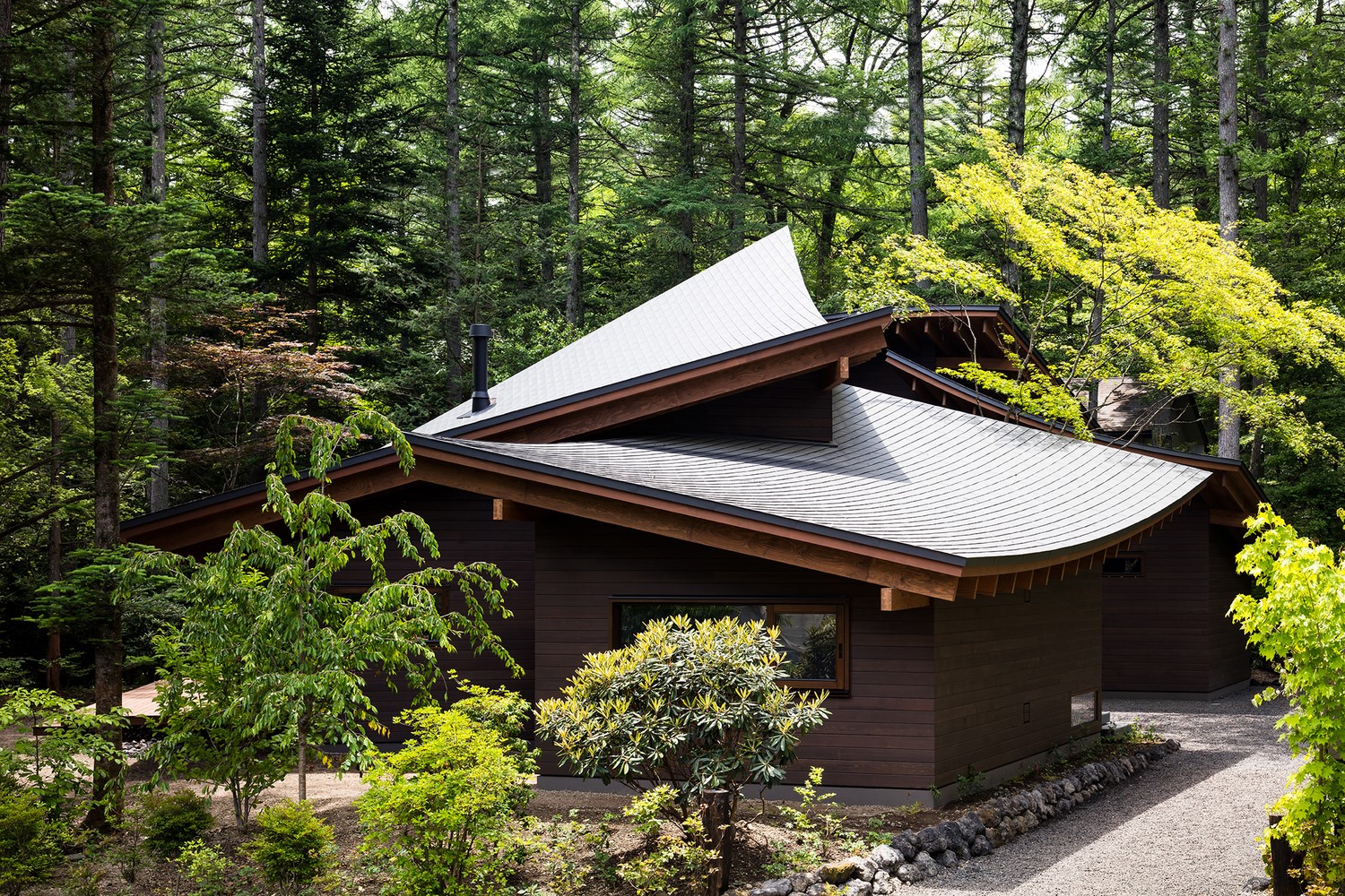 architecture, house, trees, HD Wallpaper