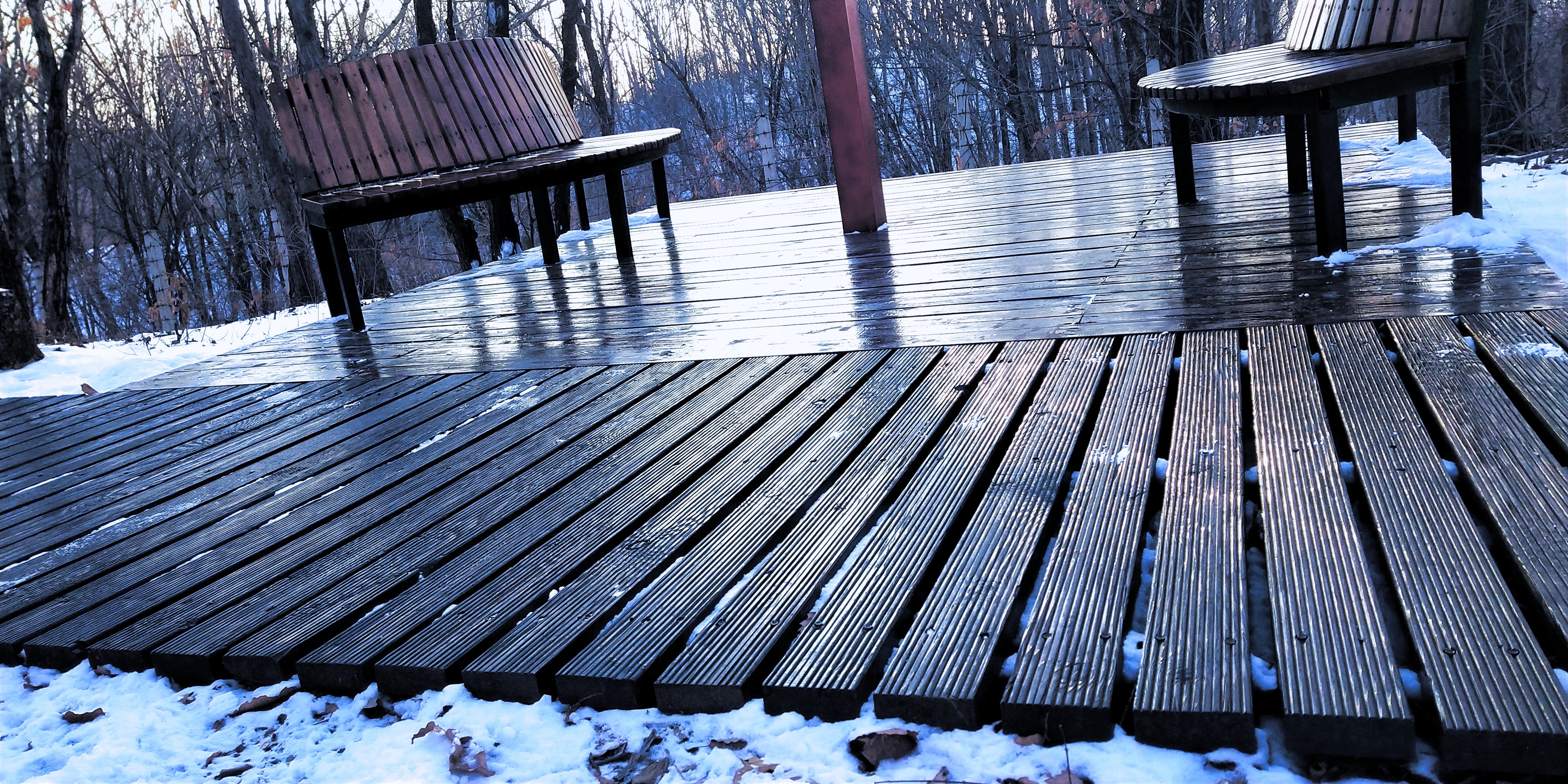photography, winter, bench, wood, snow, outdoors, HD Wallpaper