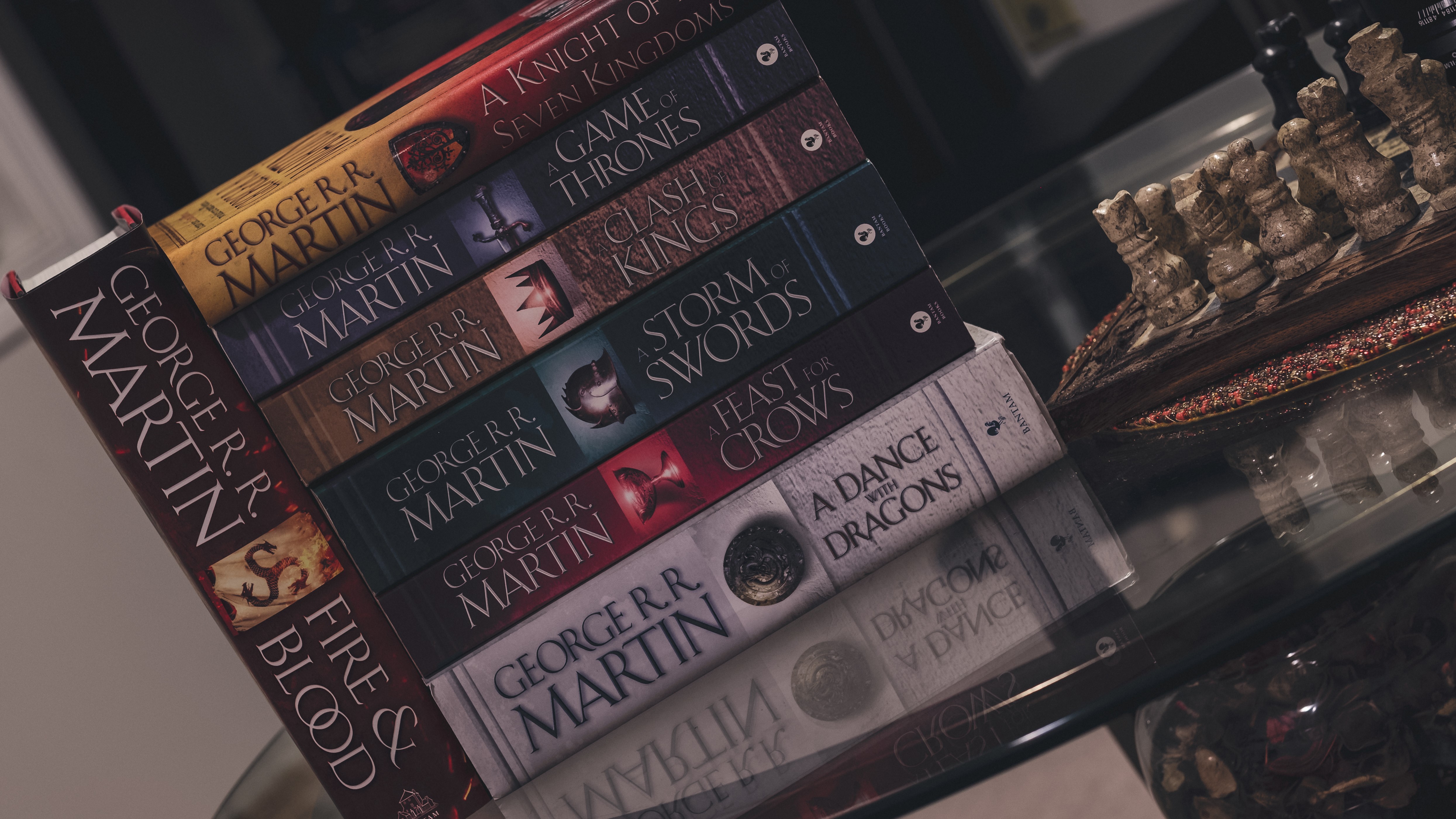books, chess, board games, table, George R. R. Martin, A Song of Ice and Fire, HD Wallpaper