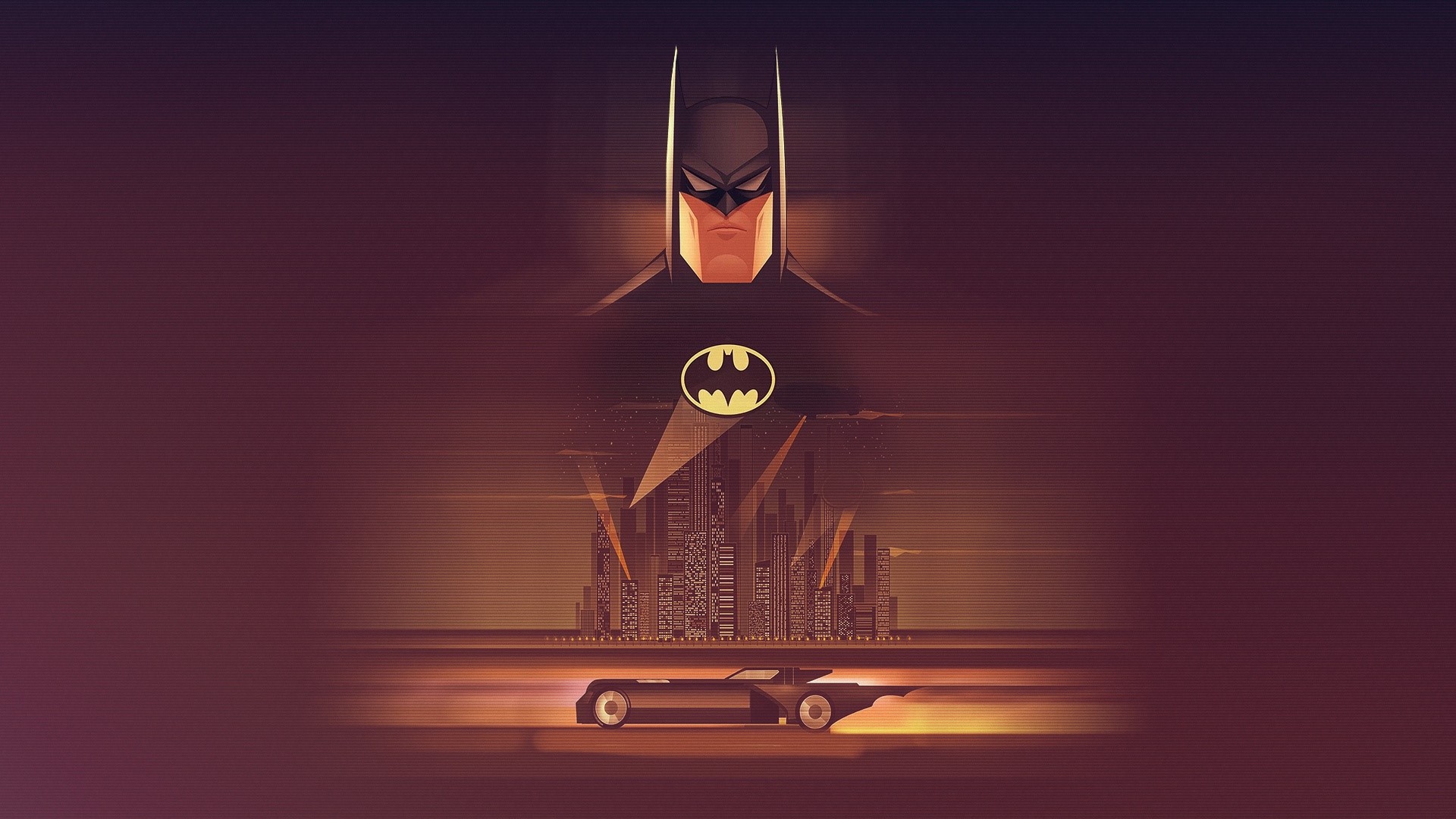 artwork, Batman, vehicle, Batmobile, HD Wallpaper