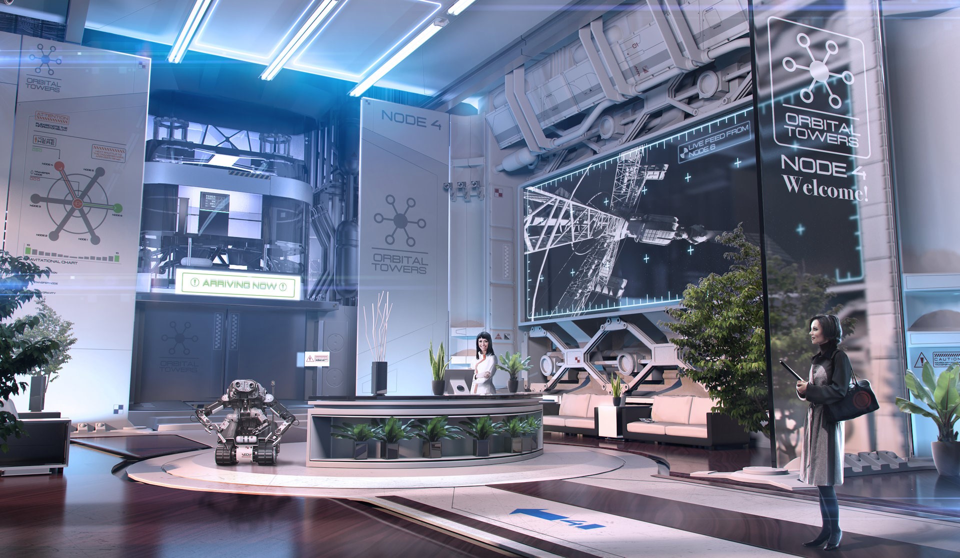 science fiction, futuristic, robot, HD Wallpaper