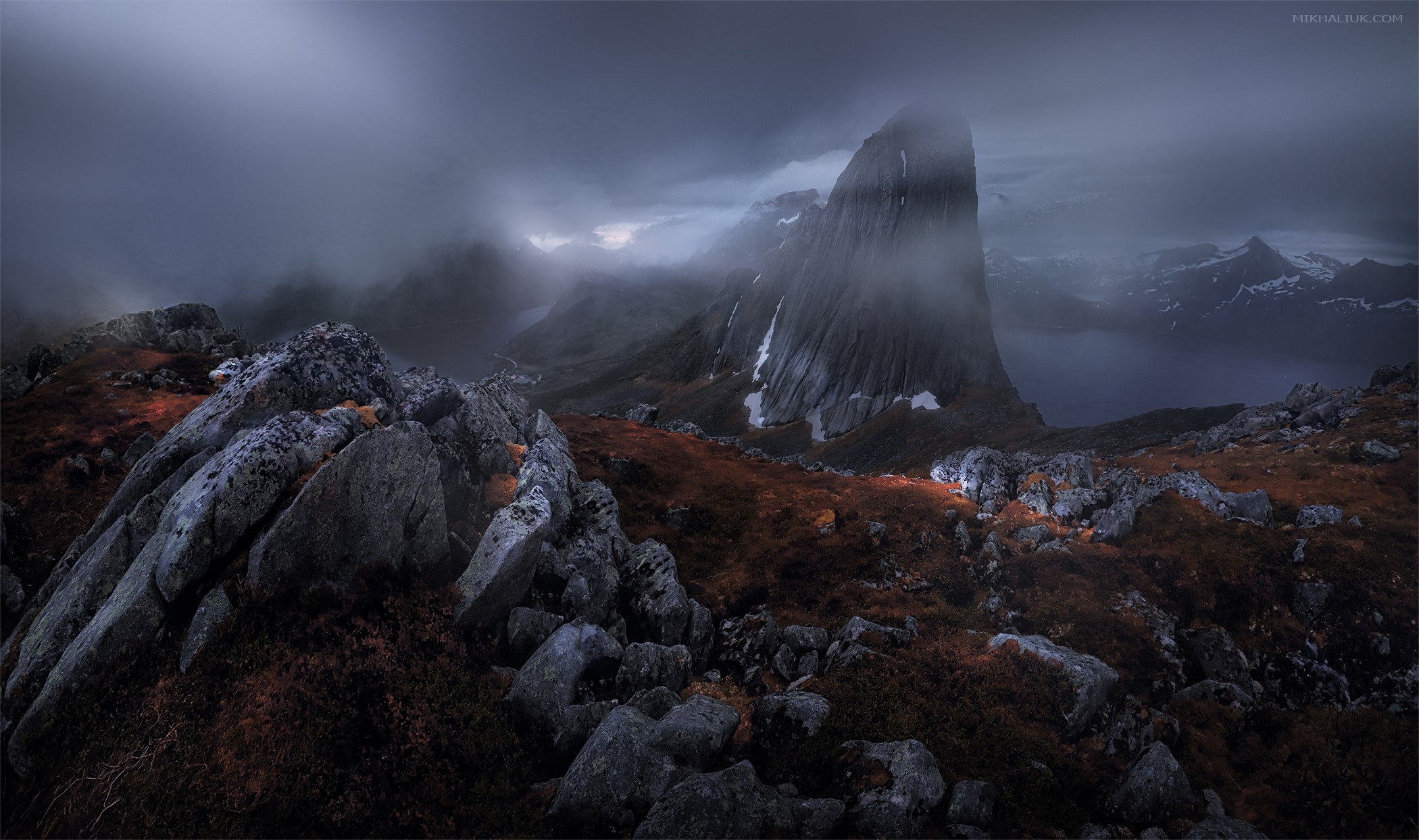 nature, dark, rock, landscape, HD Wallpaper