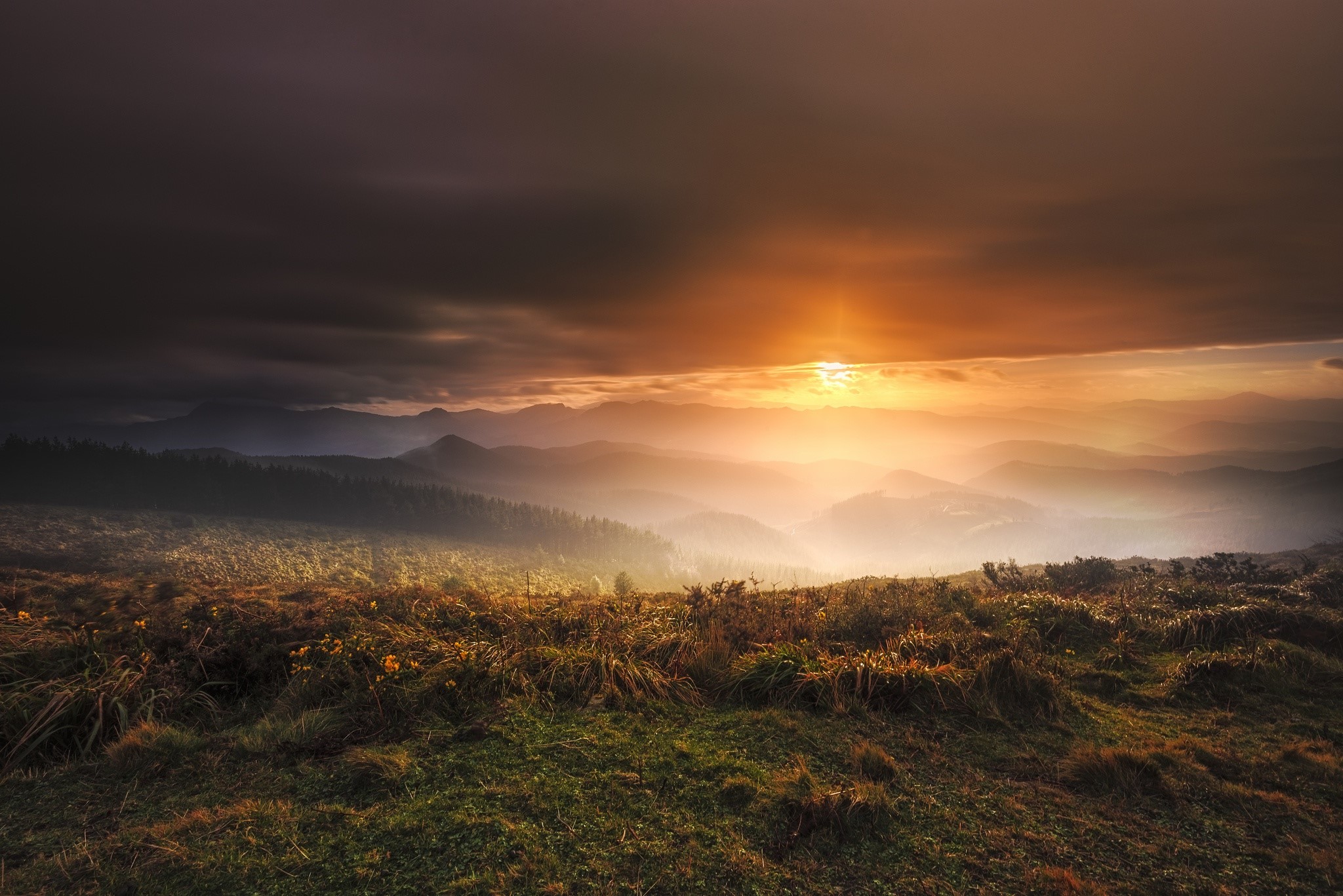 sunlight, sky, nature, landscape, HD Wallpaper