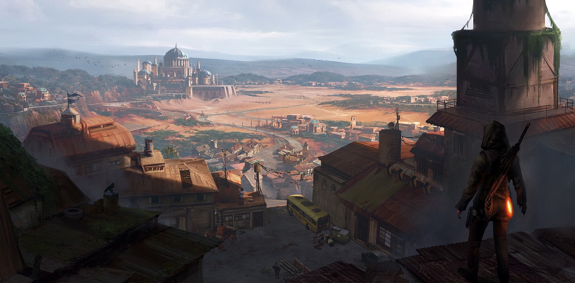 digital art, adventurers, Tian Zi, ArtStation, artwork, futuristic, Tomb Raider, HD Wallpaper