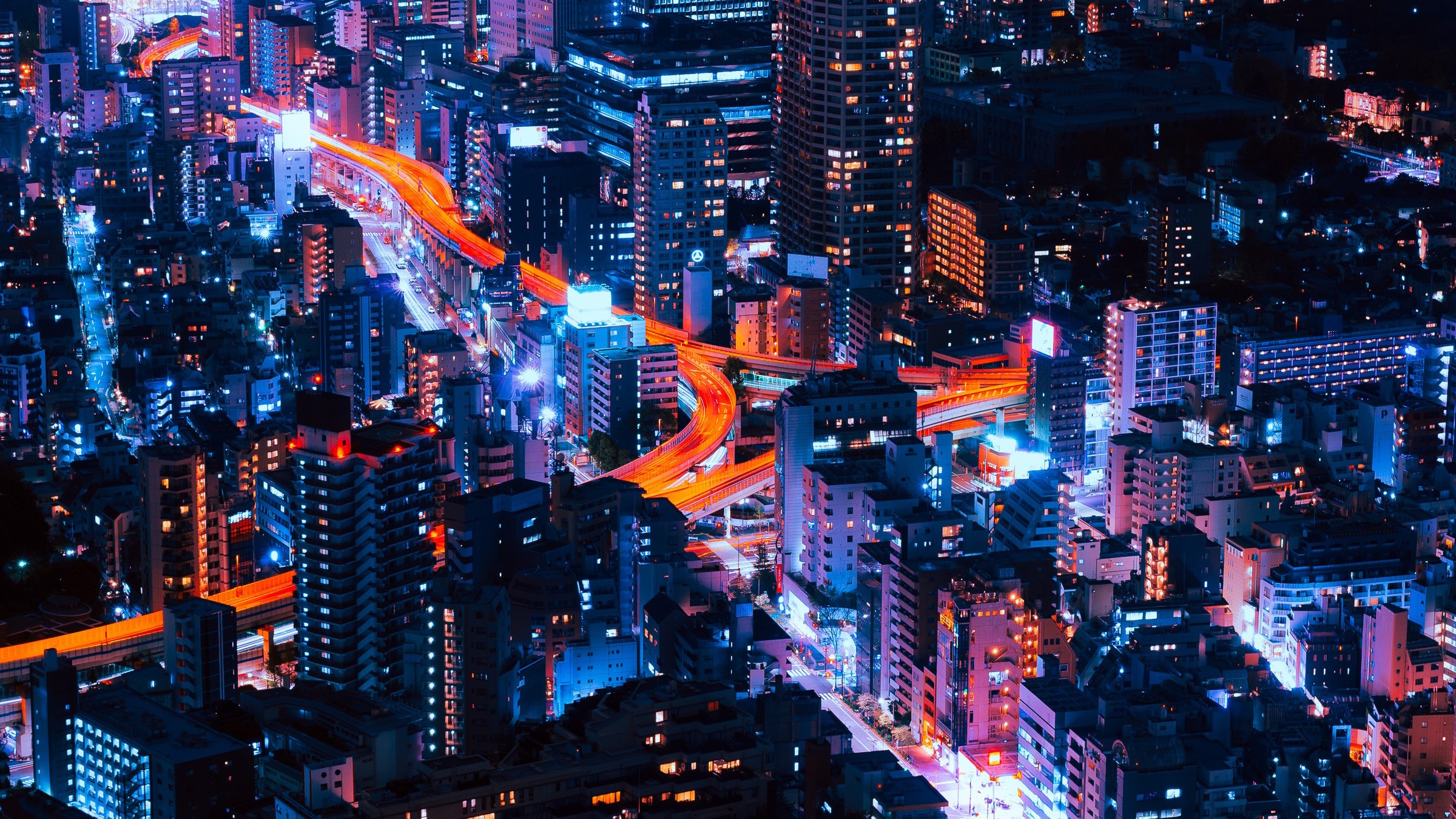 Tokyo, cityscape, Asia, night, lights, HD Wallpaper