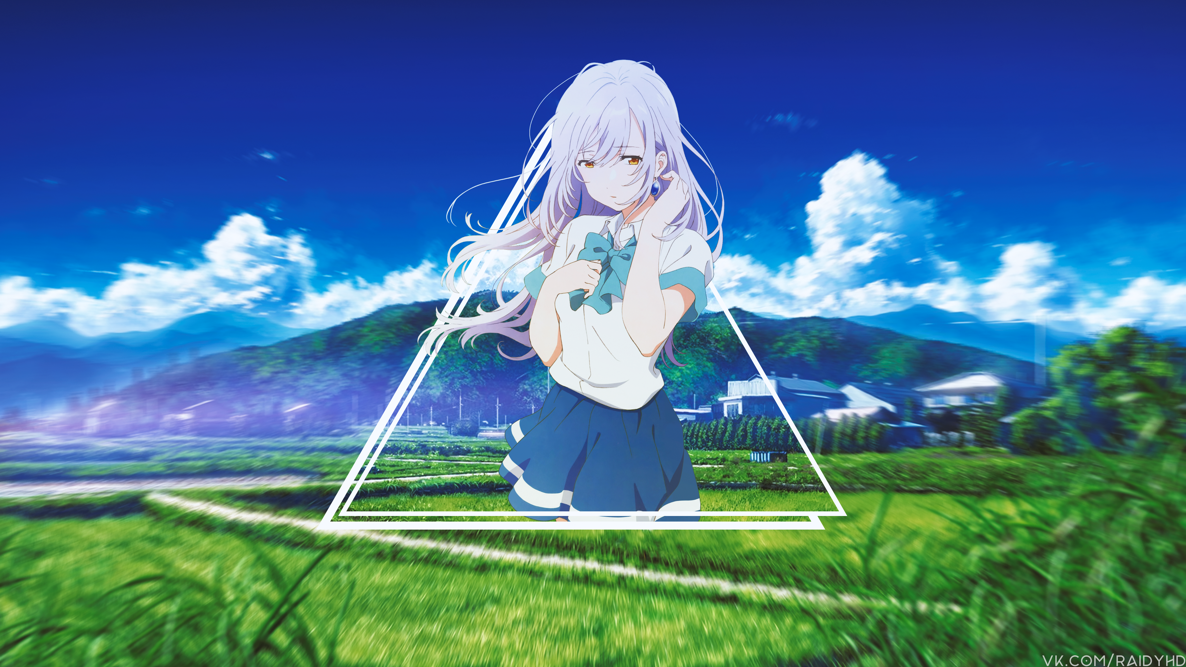 anime, anime girls, picture-in-picture, HD Wallpaper