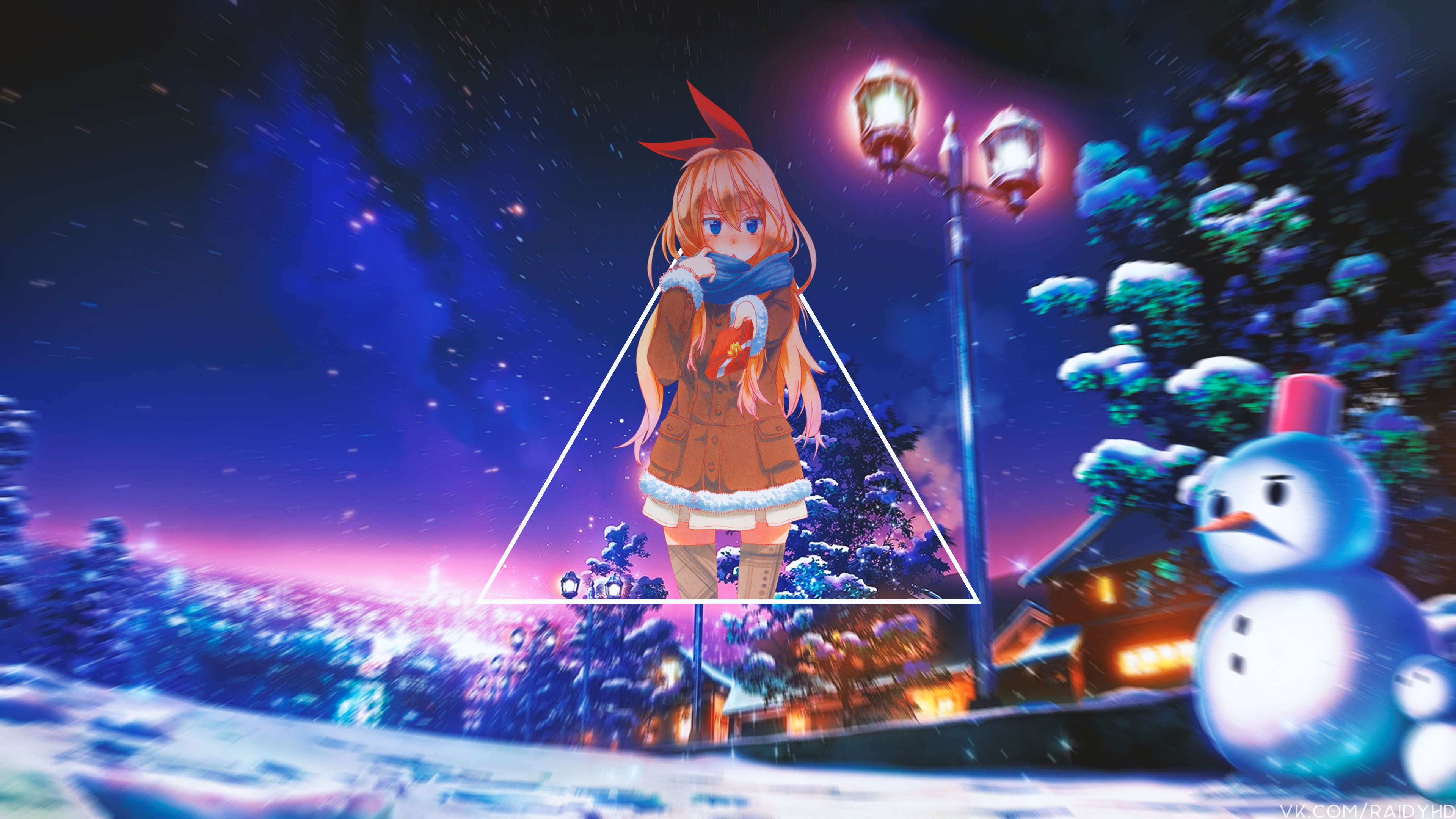 anime, anime girls, picture-in-picture, Nisekoi, Kirisaki Chitoge, HD Wallpaper