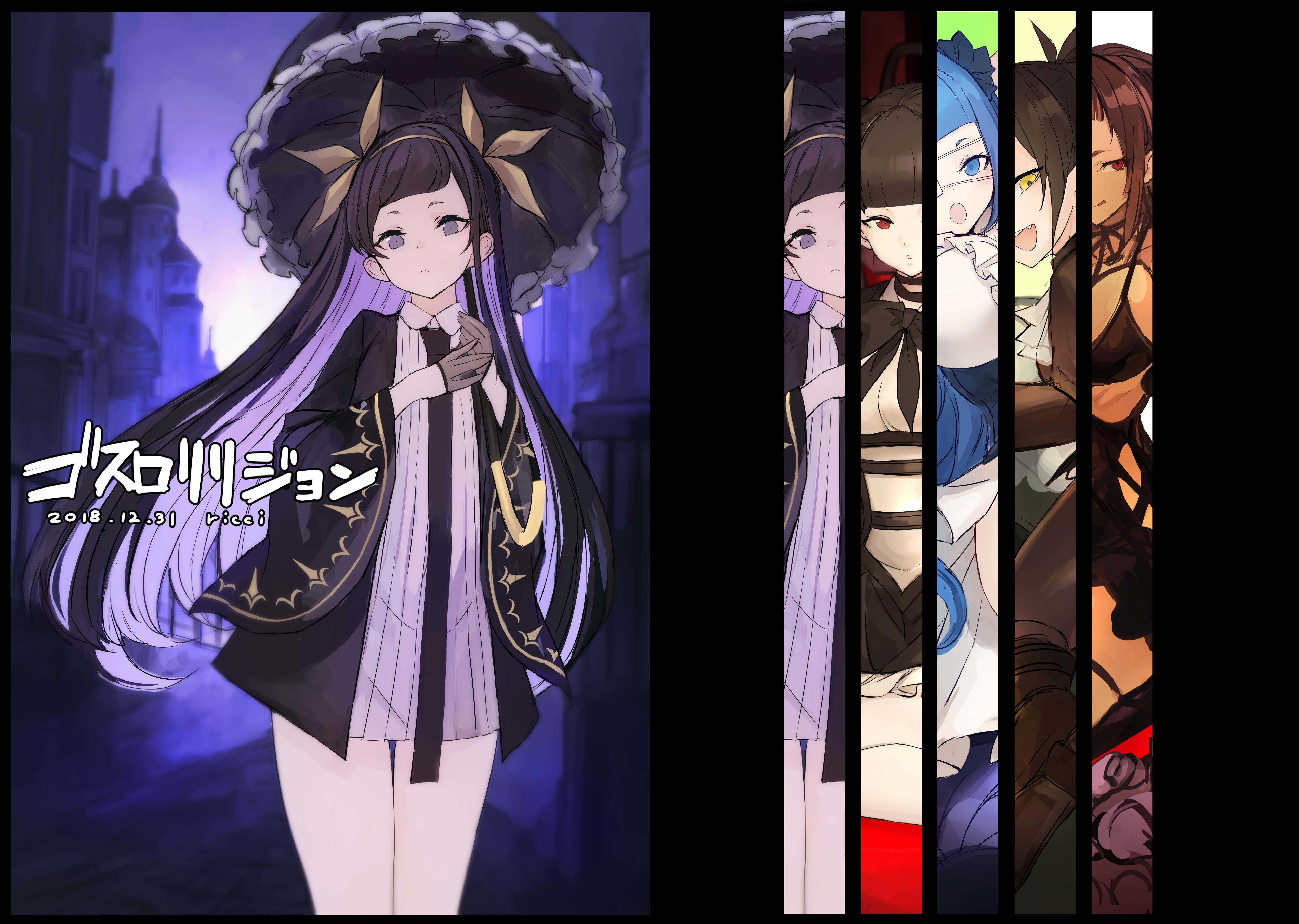 anime girls, anime, original characters, HD Wallpaper