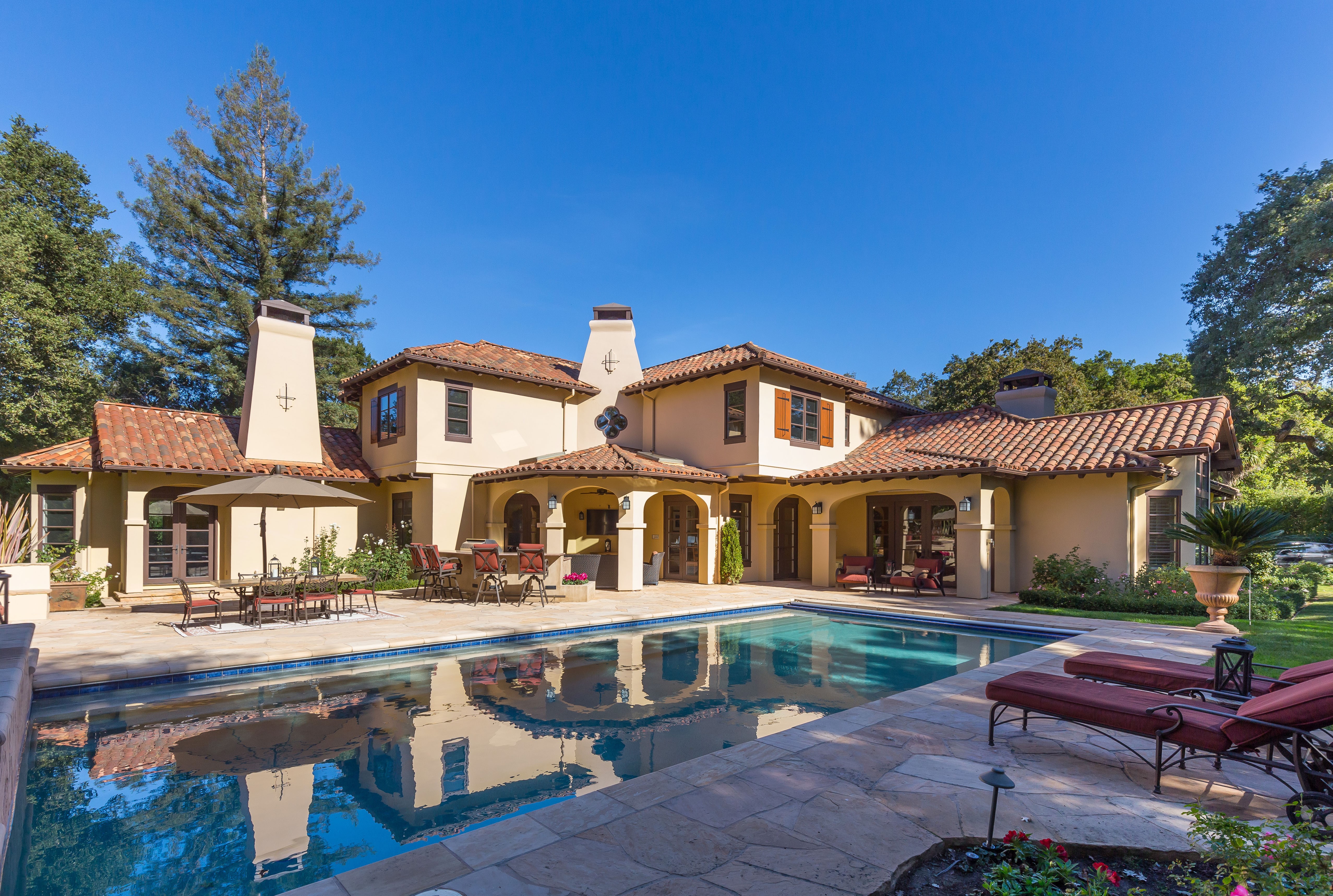 house, mansions, swimming pool, HD Wallpaper
