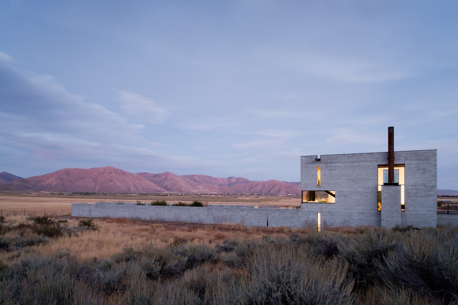 house, architecture, modern, mountains, HD Wallpaper