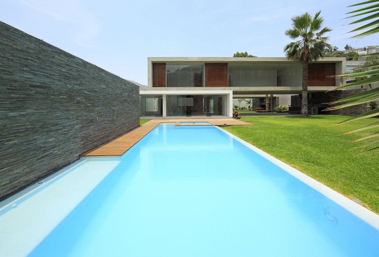 house, architecture, modern, swimming pool, HD Wallpaper