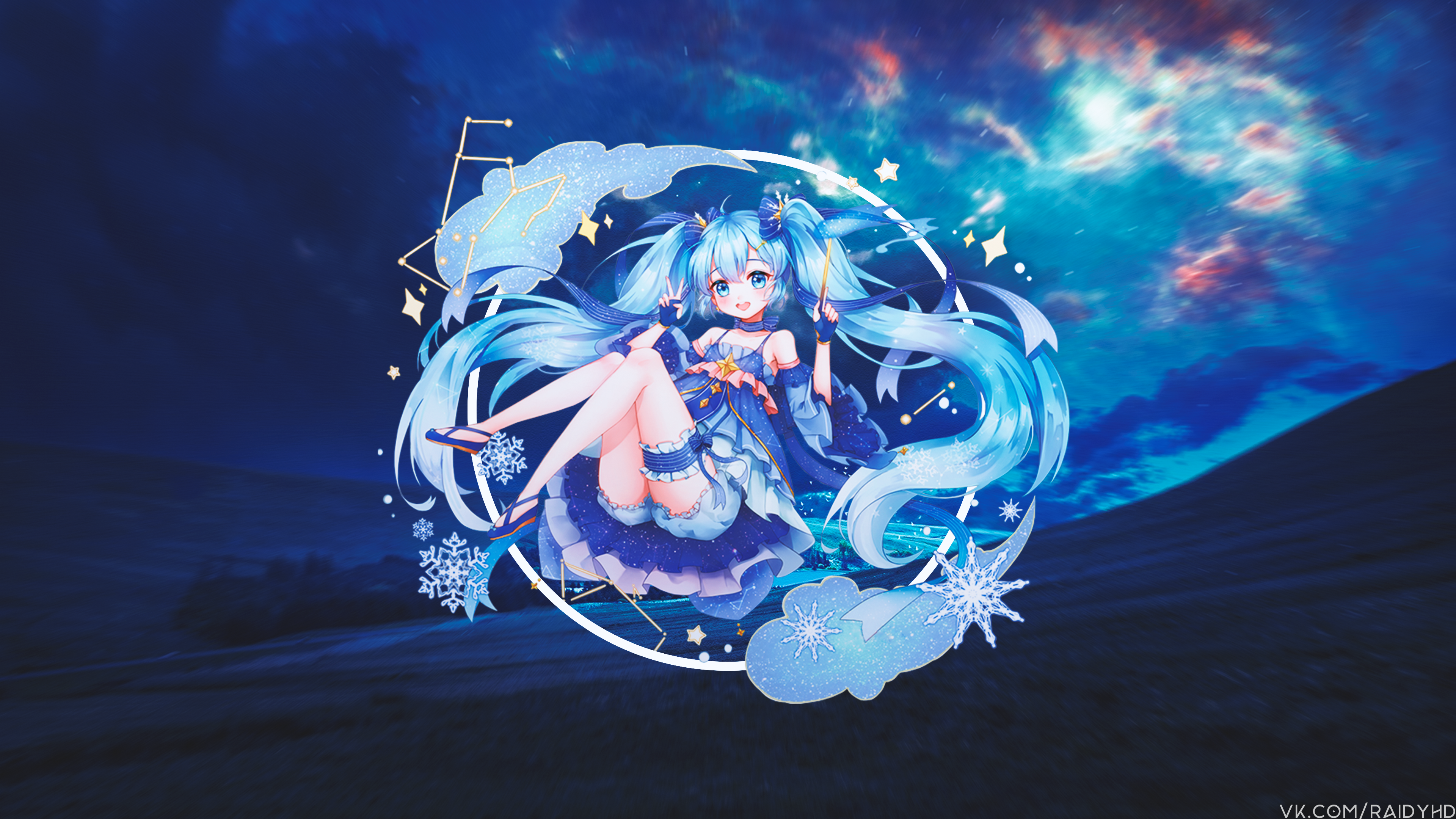anime, anime girls, picture-in-picture, Hatsune Miku, HD Wallpaper
