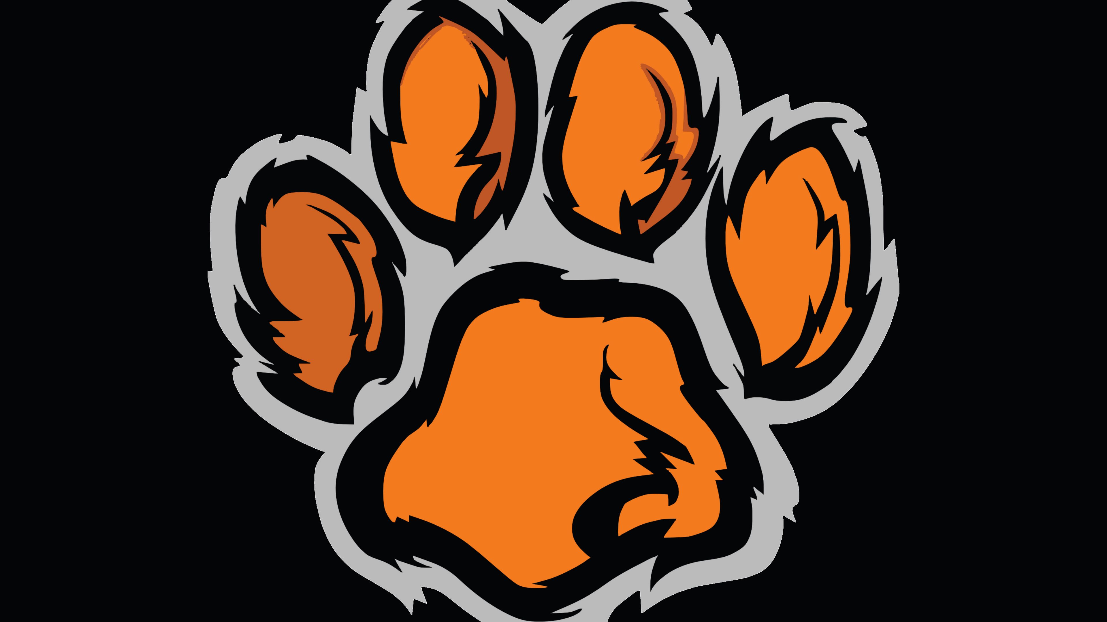 paw, trace, imprint, minimalism, 4k, HD Wallpaper