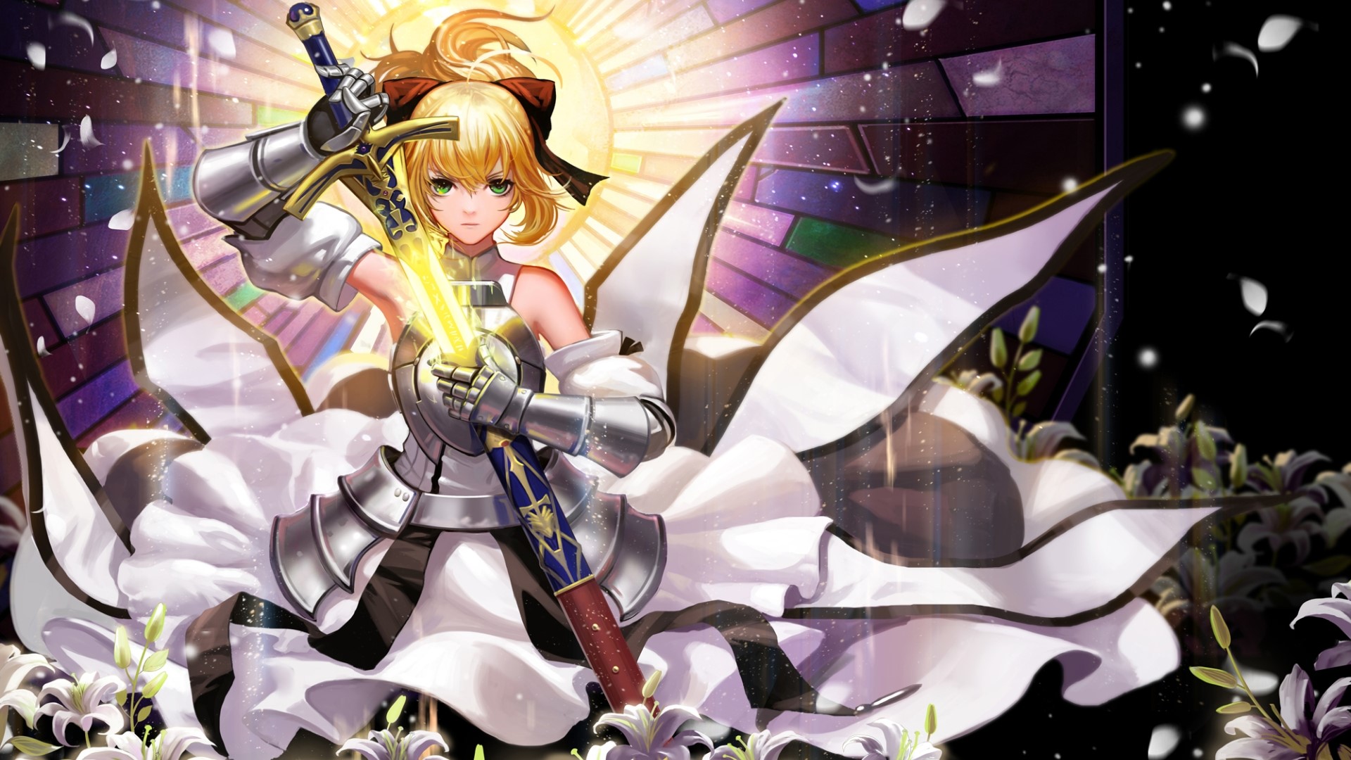 Fate/Stay Night, anime girls, Armored, Saber, Saber (Fate/Grand Order), HD Wallpaper
