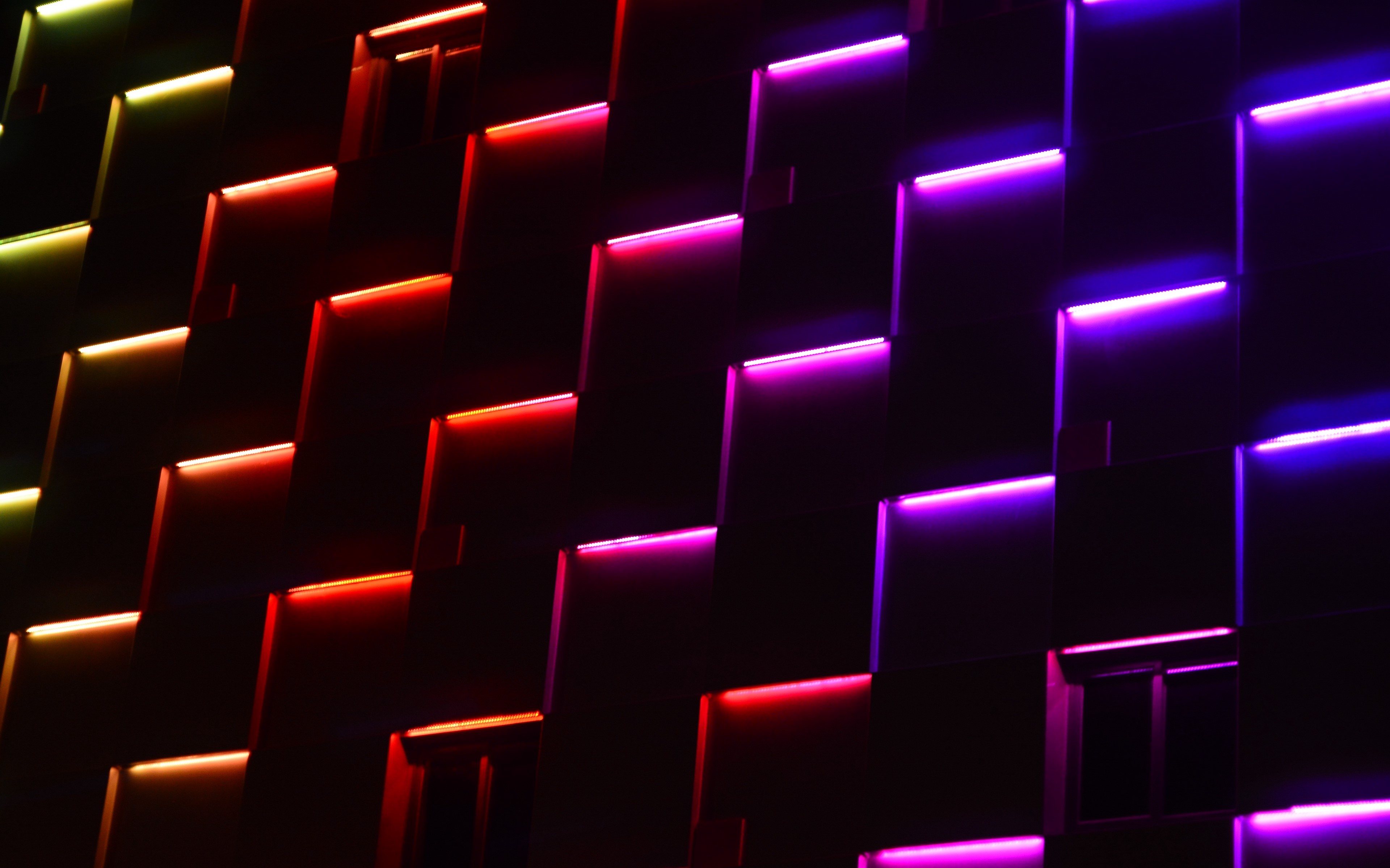neon, abstract, texture, digital art, dark, colorful, HD Wallpaper