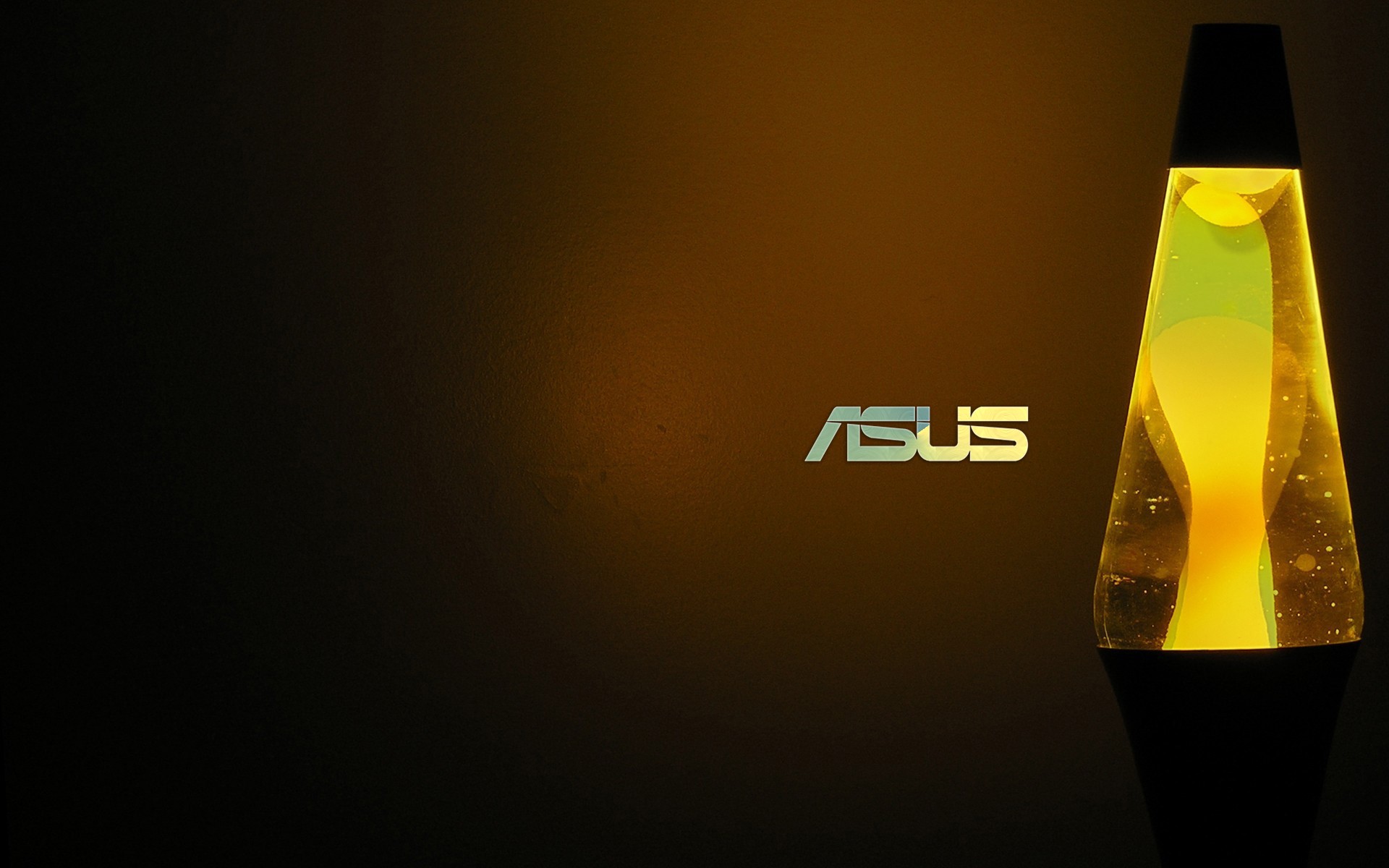 ASUS, logo, digital art, lamp, HD Wallpaper