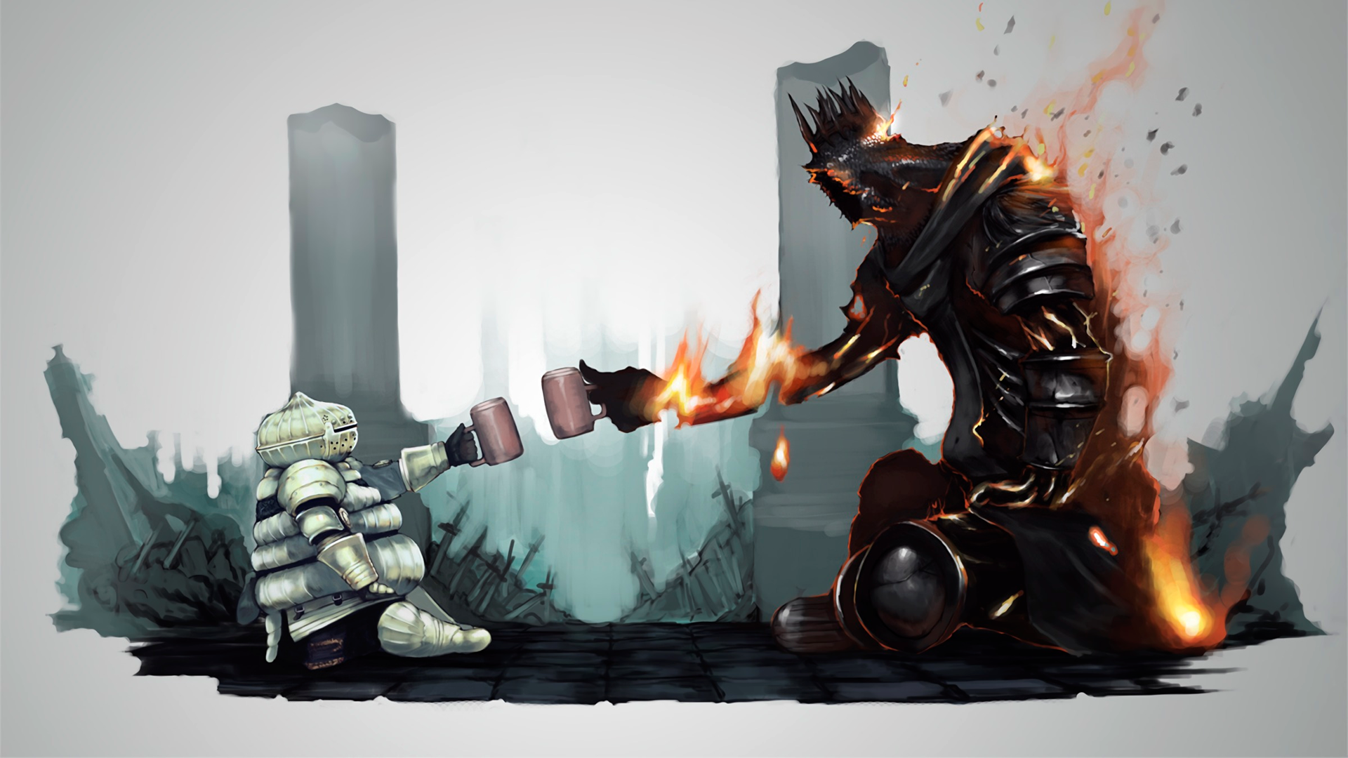 Dark Souls, fantasy art, knight, HD Wallpaper